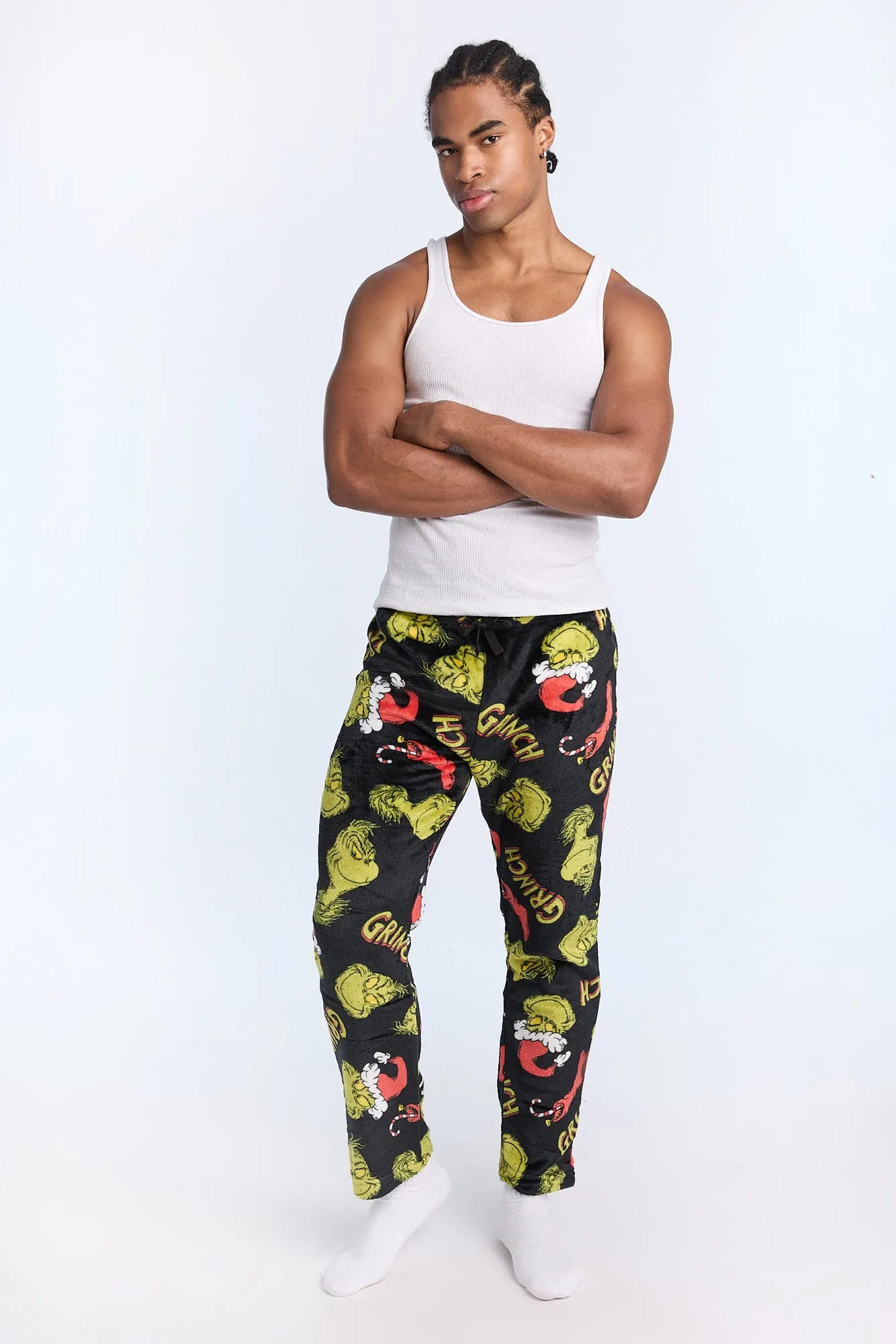 The Grinch Plush Pajama Pants sold by Bluenotes product image thumbnail 4