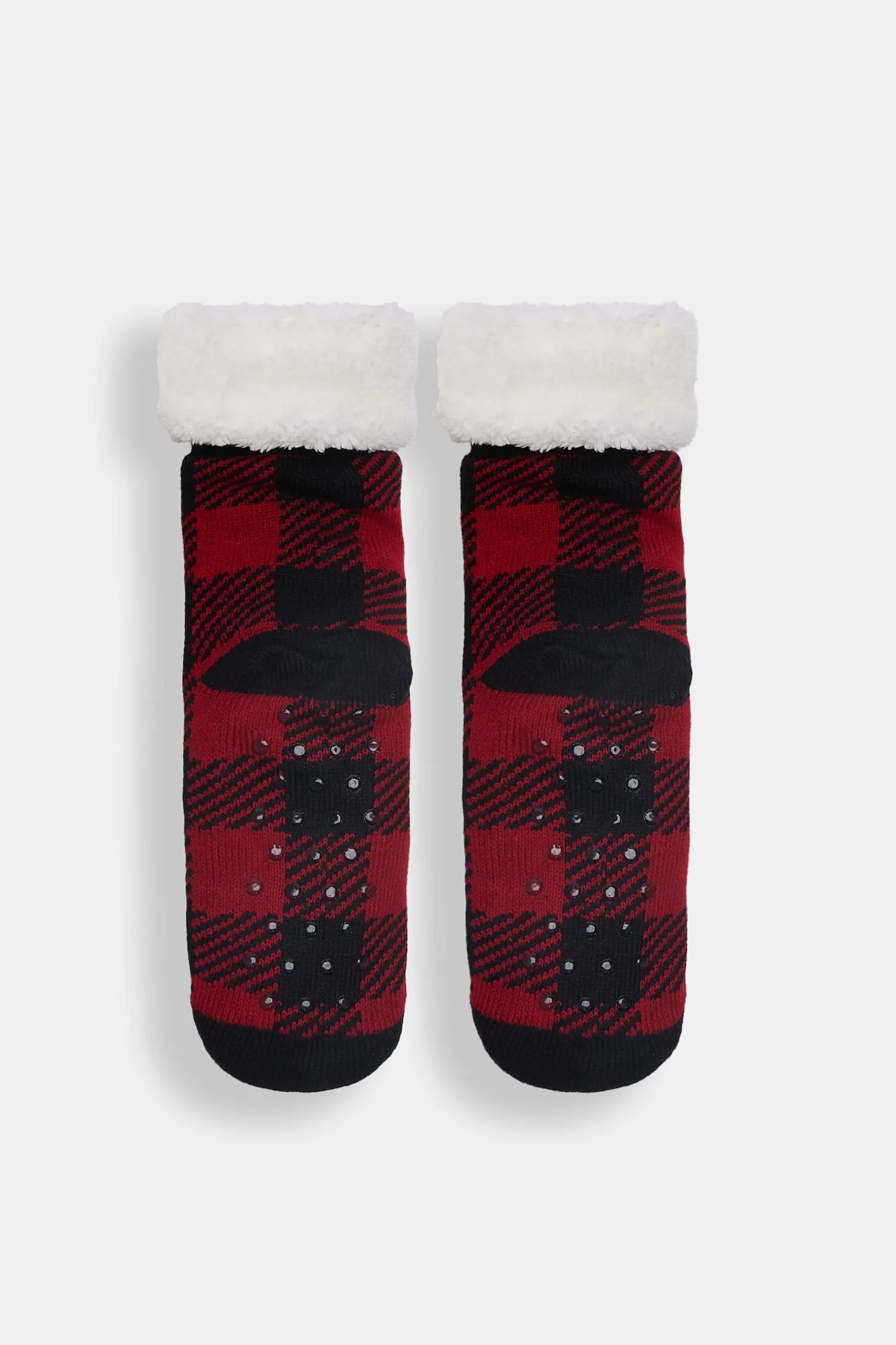 The Grinch Plaid Sherpa-Lined Reading Socks sold by Bluenotes product image thumbnail 2