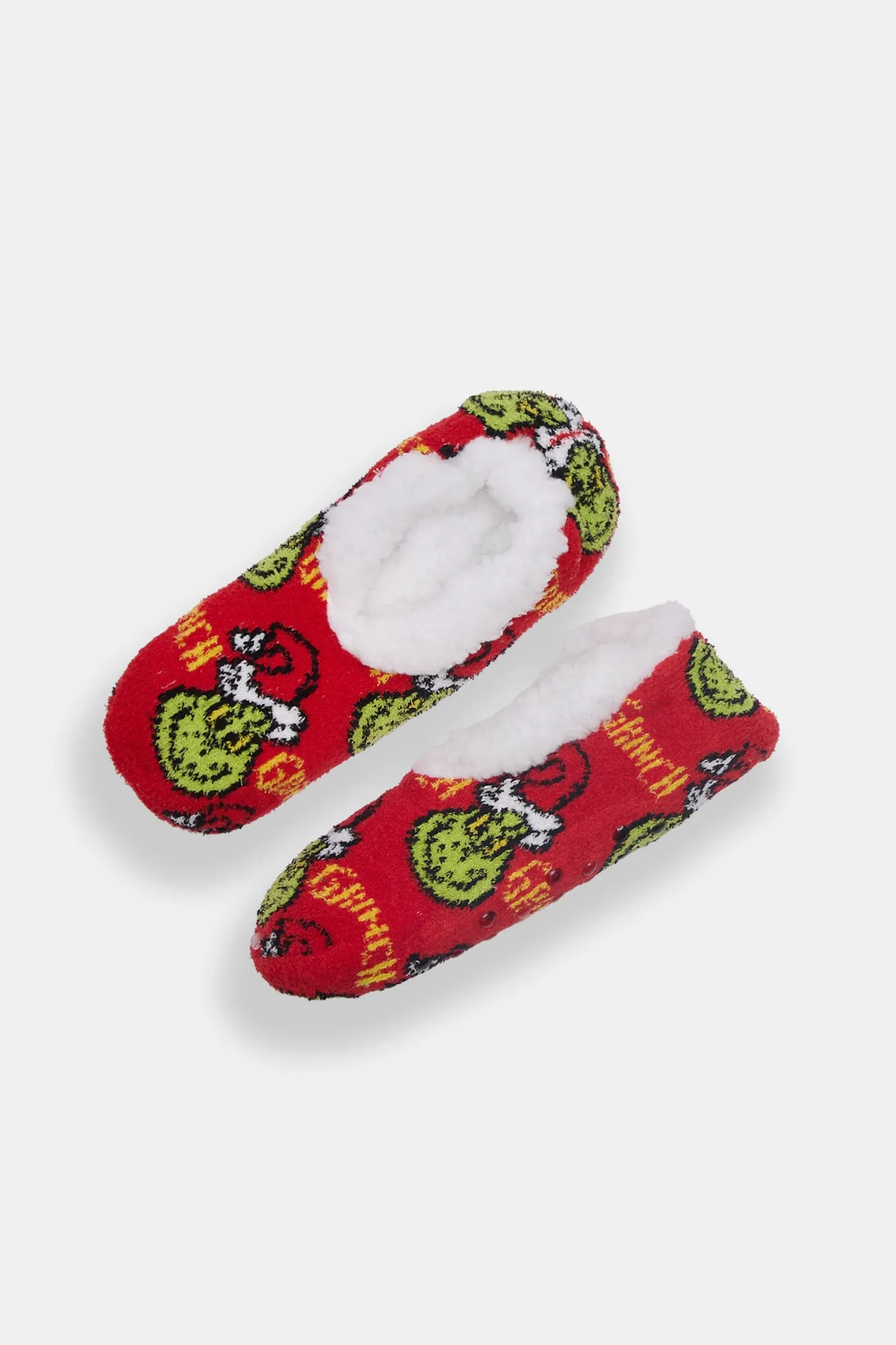 The Grinch Printed Slipper Socks sold by Bluenotes
