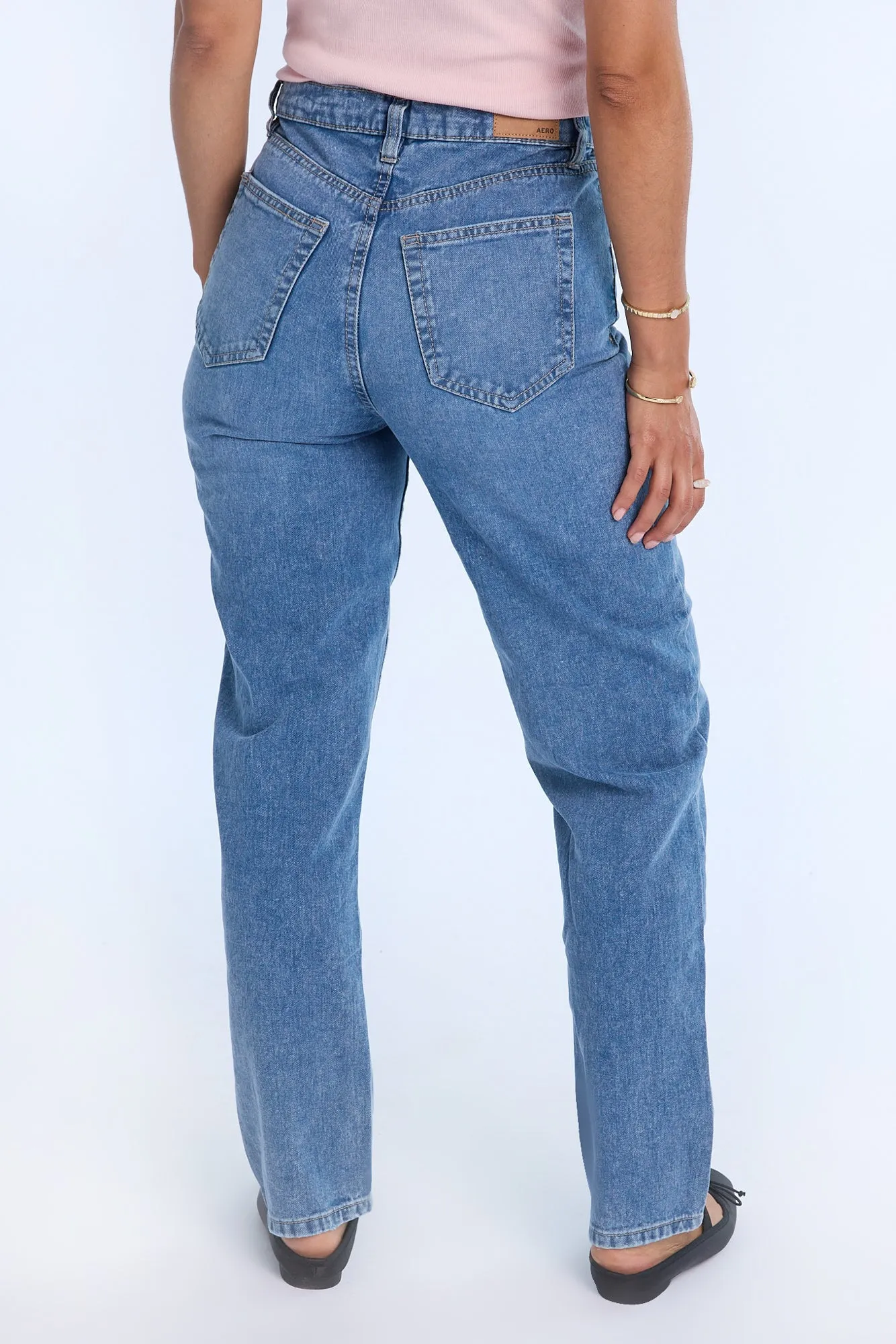 AERO Super High Rise Curvy Straight Leg Jeans sold by Bluenotes product image thumbnail 2