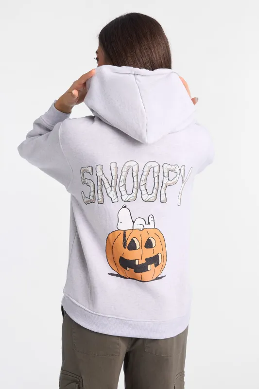 Peanuts Snoopy Halloween Pumpkin Graphic Boyfriend Hoodie sold by Bluenotes