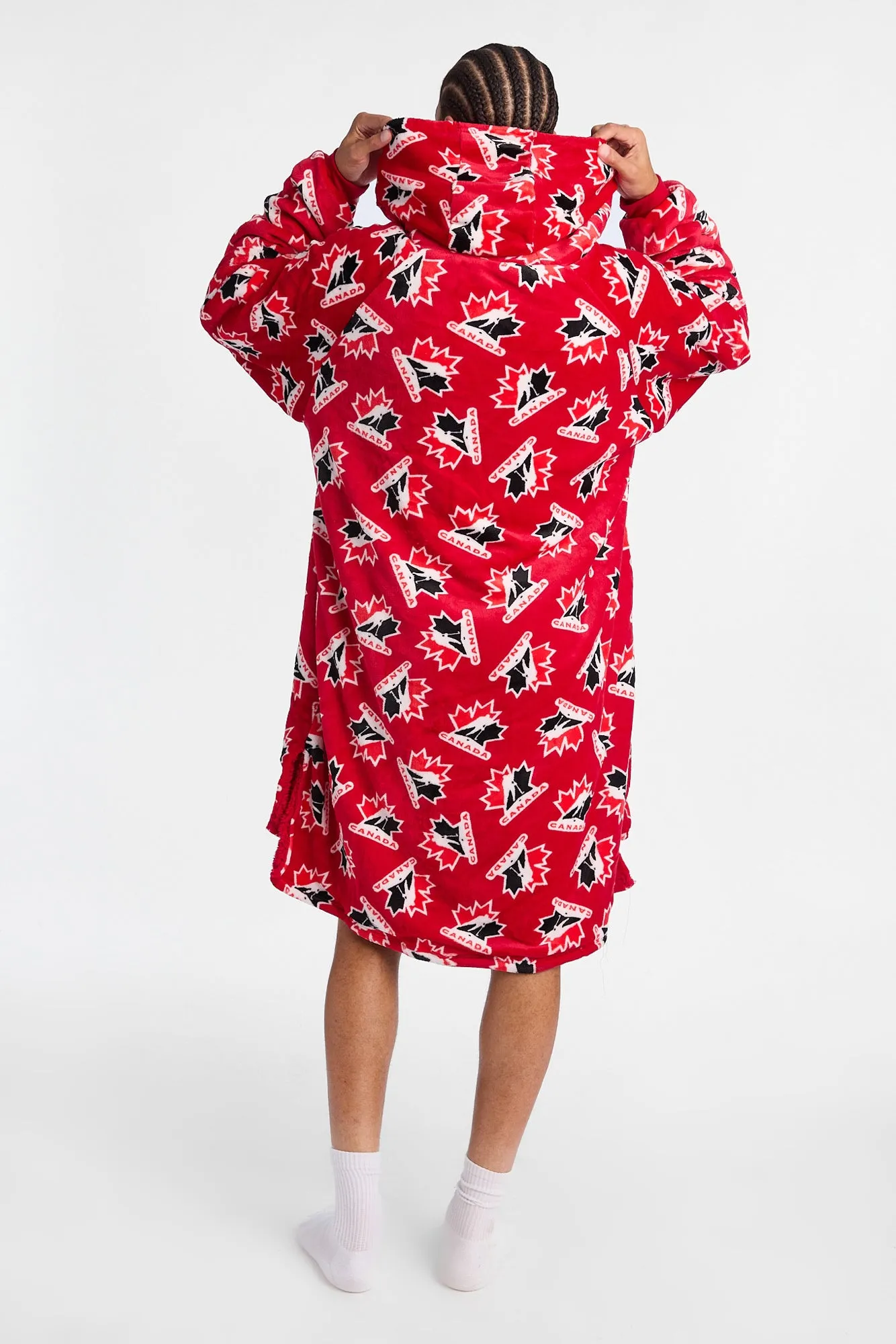Hockey Canada Printed Oversized Blanket Hoodie sold by Bluenotes product image thumbnail 3