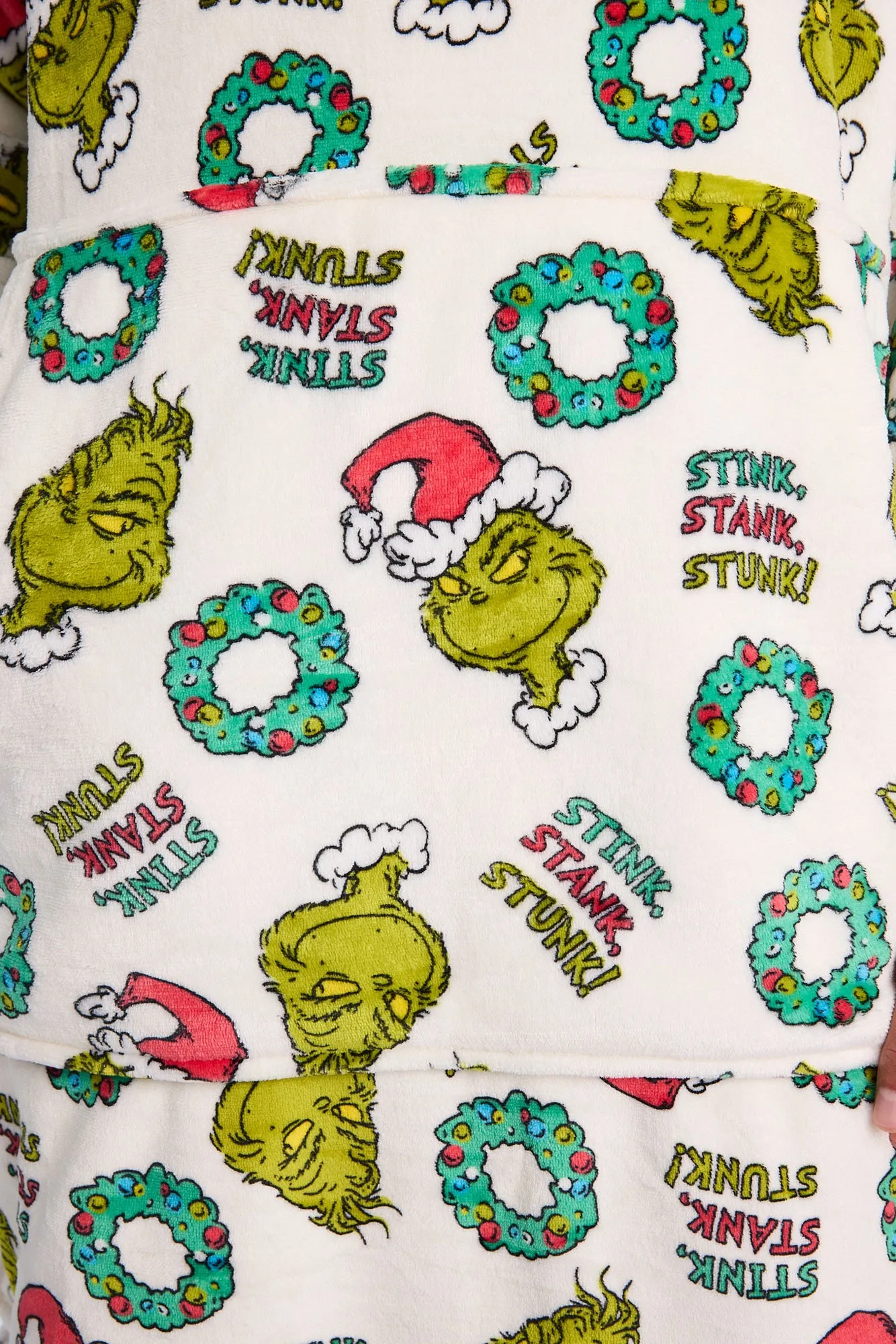 The Grinch Stink Stank Stunk Printed Oversized Blanket Hoodie sold by Bluenotes product image thumbnail 4