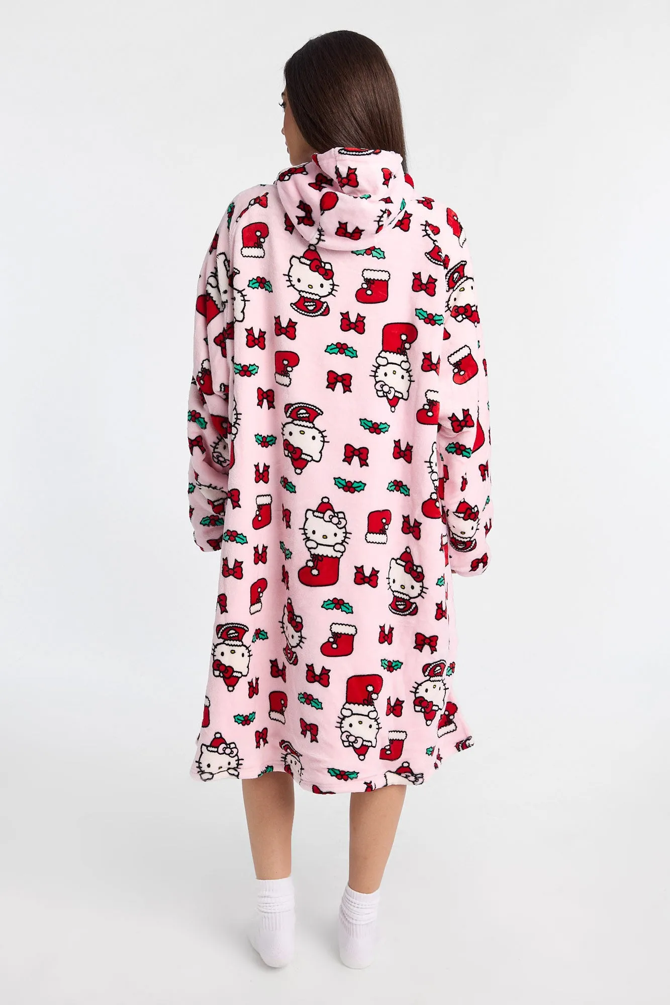 Hello Kitty Stocking Printed Oversized Blanket Hoodie sold by Bluenotes product image thumbnail 3