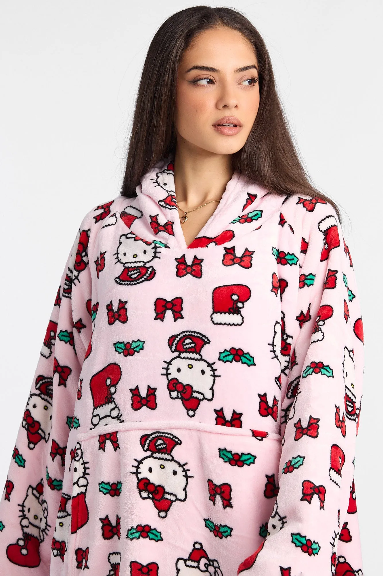 Hello Kitty Stocking Printed Oversized Blanket Hoodie sold by Bluenotes product image thumbnail 2