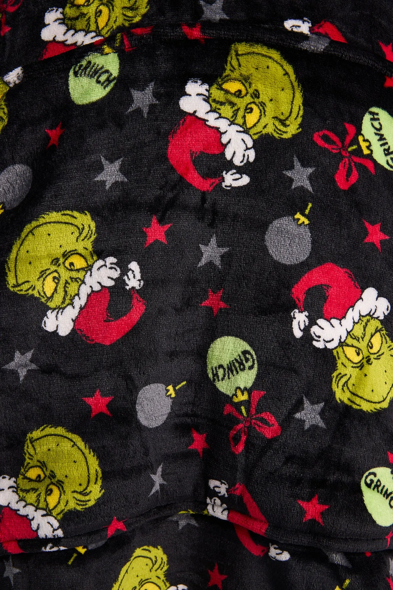 The Grinch Ornaments Printed Oversized Blanket Hoodie sold by Bluenotes product image thumbnail 4