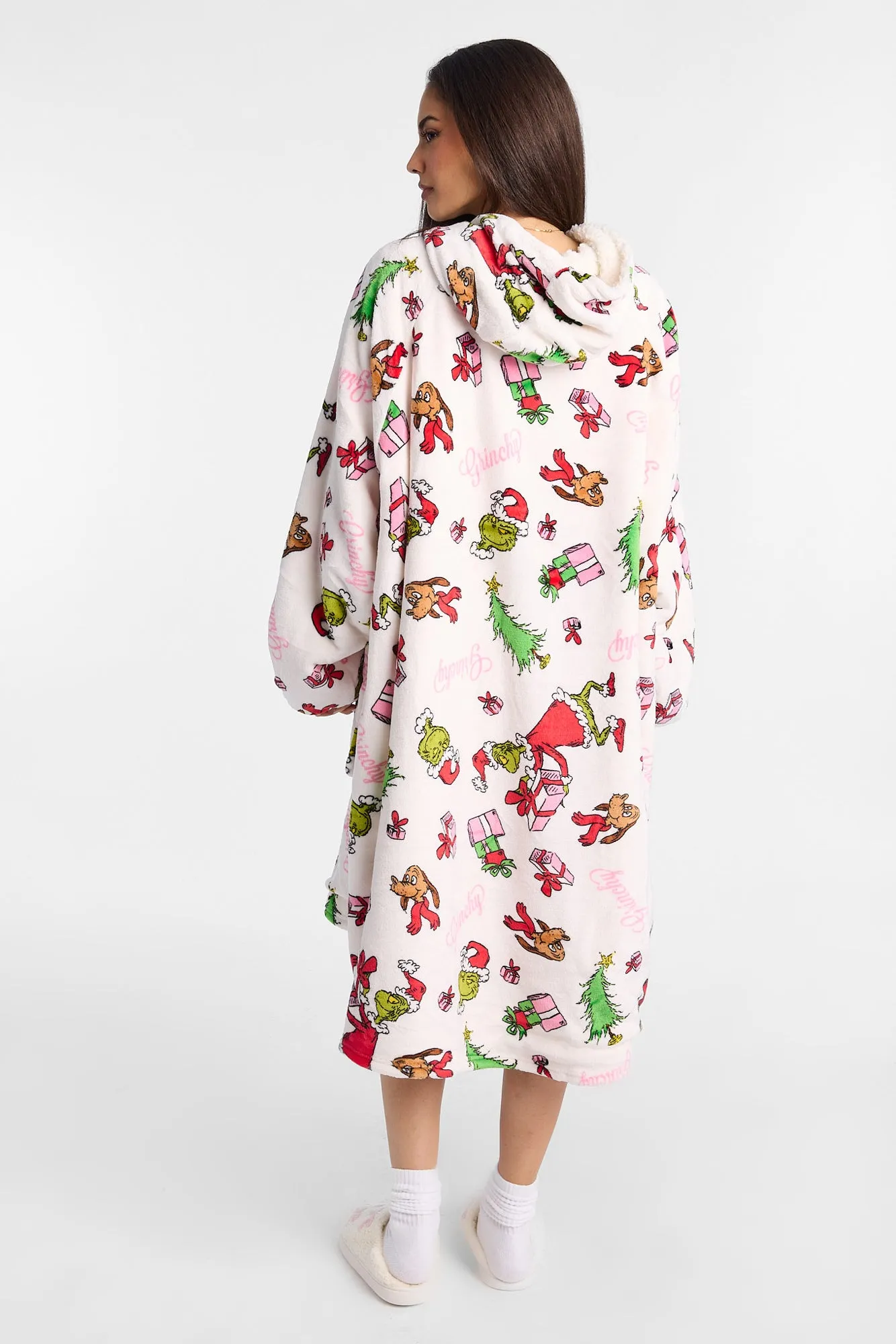 The Grinch Presents Printed Oversized Blanket Hoodie sold by Bluenotes product image thumbnail 3