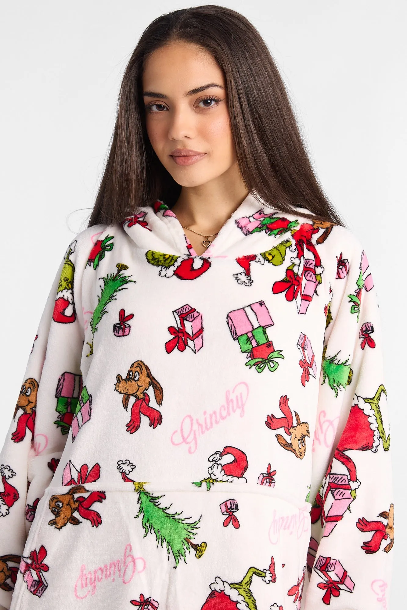 The Grinch Presents Printed Oversized Blanket Hoodie sold by Bluenotes product image thumbnail 2