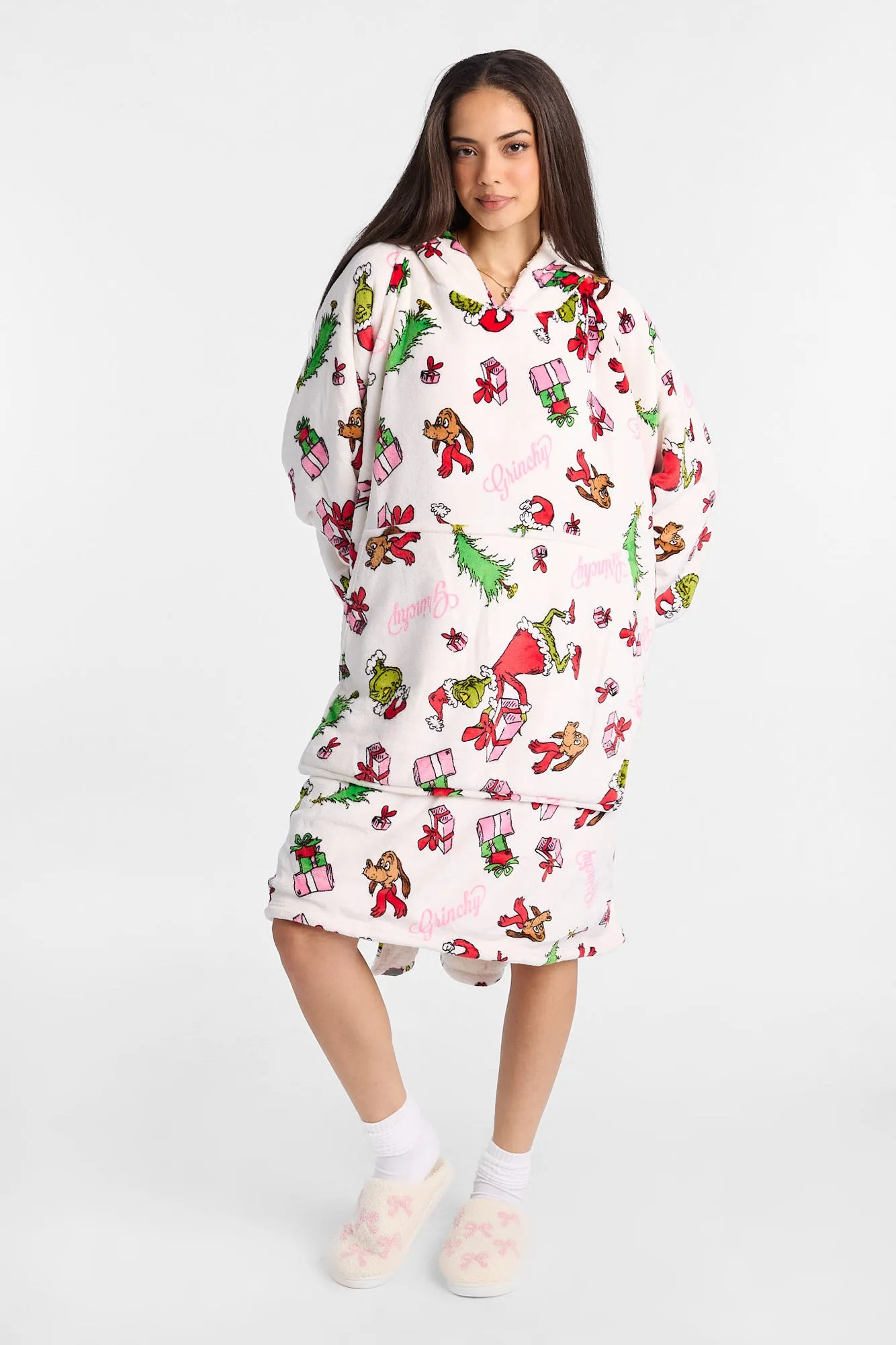 The Grinch Presents Printed Oversized Blanket Hoodie sold by Bluenotes