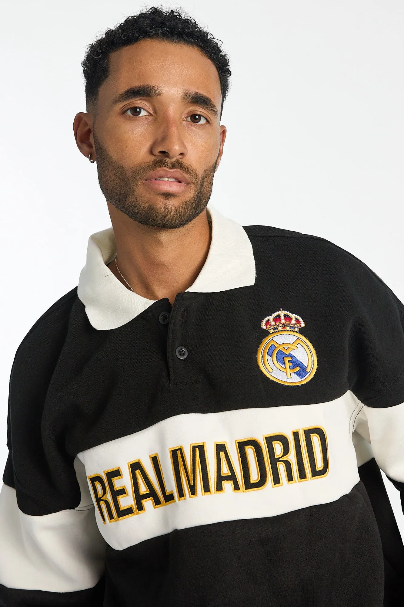 Real Madrid Football Club Colour Block Polo Sweatshirt sold by Bluenotes product image thumbnail 2