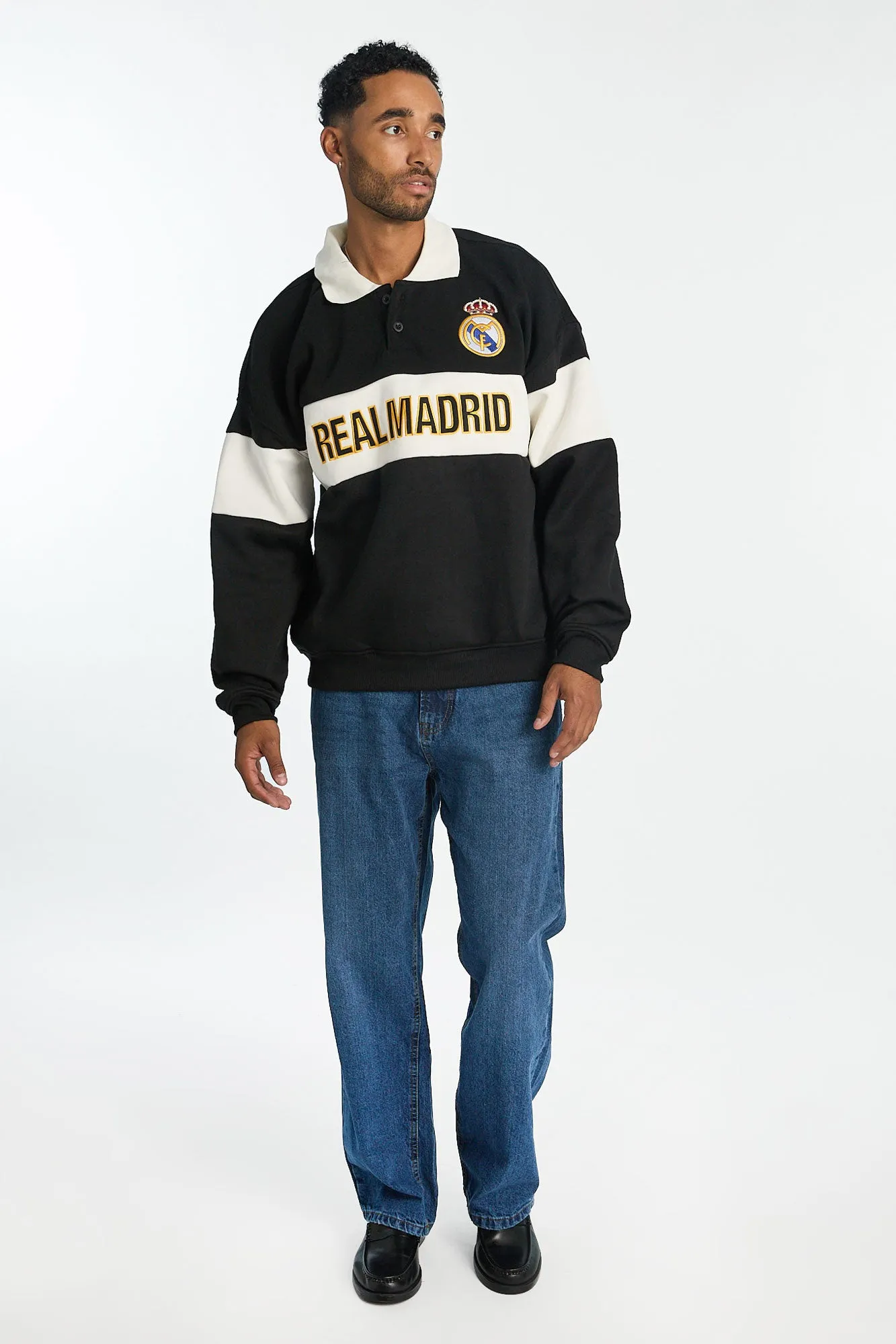 Real Madrid Football Club Colour Block Polo Sweatshirt sold by Bluenotes product image thumbnail 4