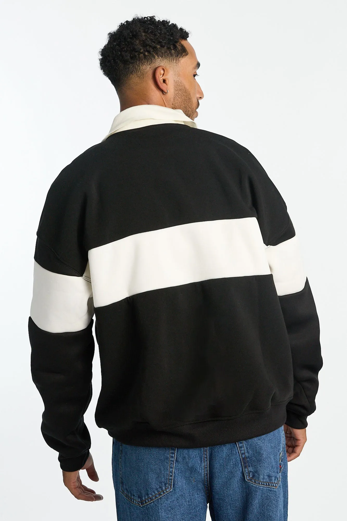 Real Madrid Football Club Colour Block Polo Sweatshirt sold by Bluenotes product image thumbnail 3