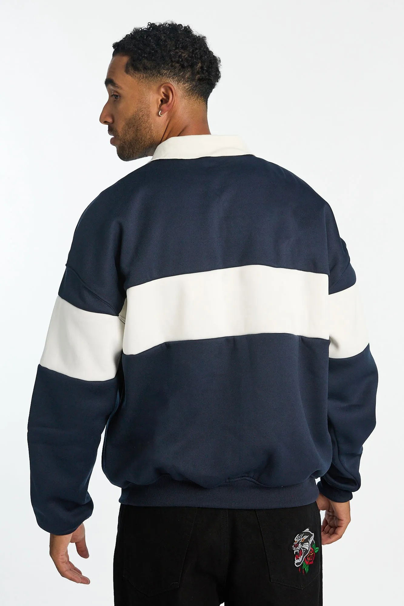 Chelsea Football Club Colour Block Polo Sweatshirt sold by Bluenotes product image thumbnail 3