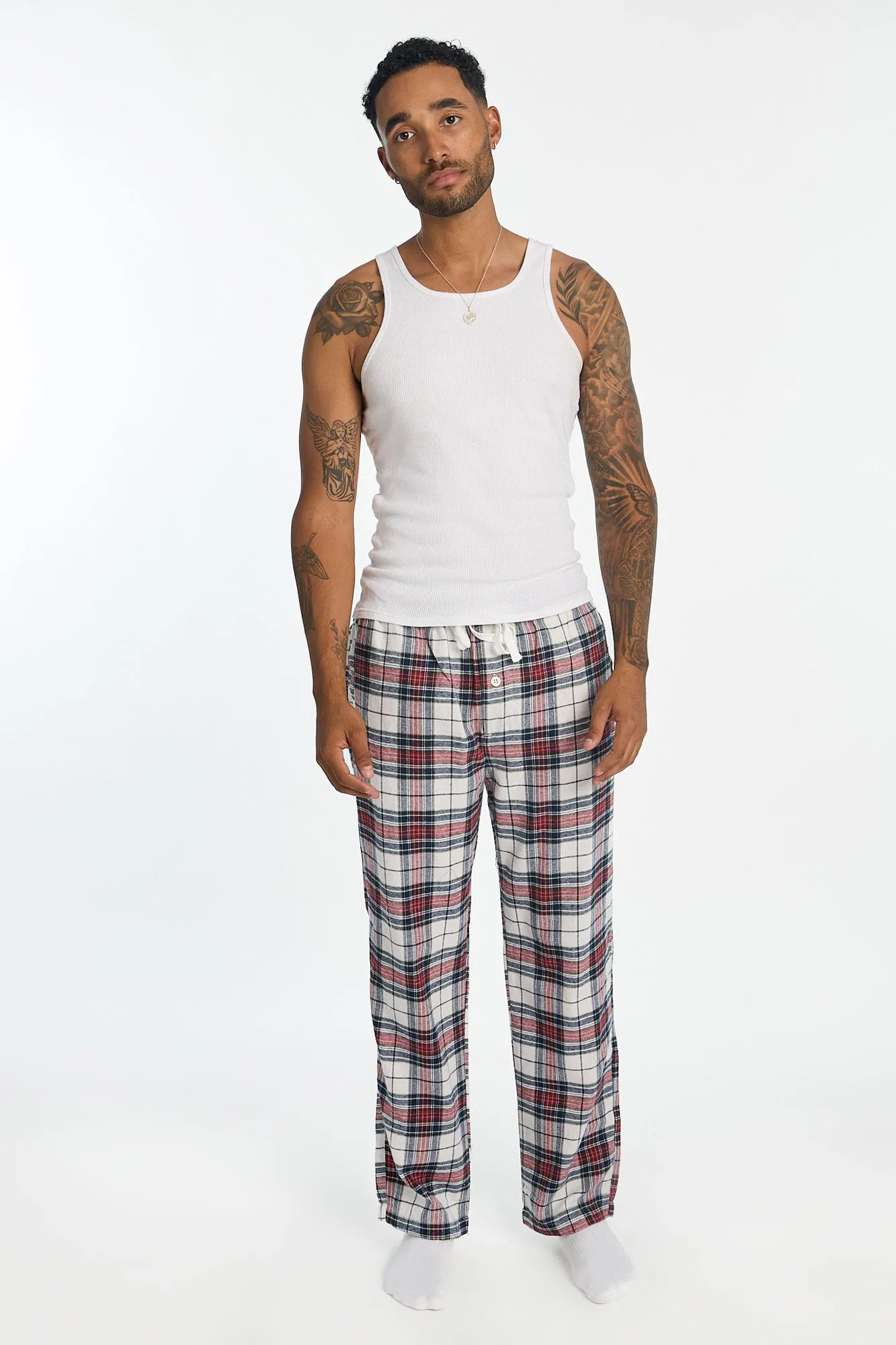 Check Plaid Classic Pajama Pants sold by Bluenotes product image thumbnail 4