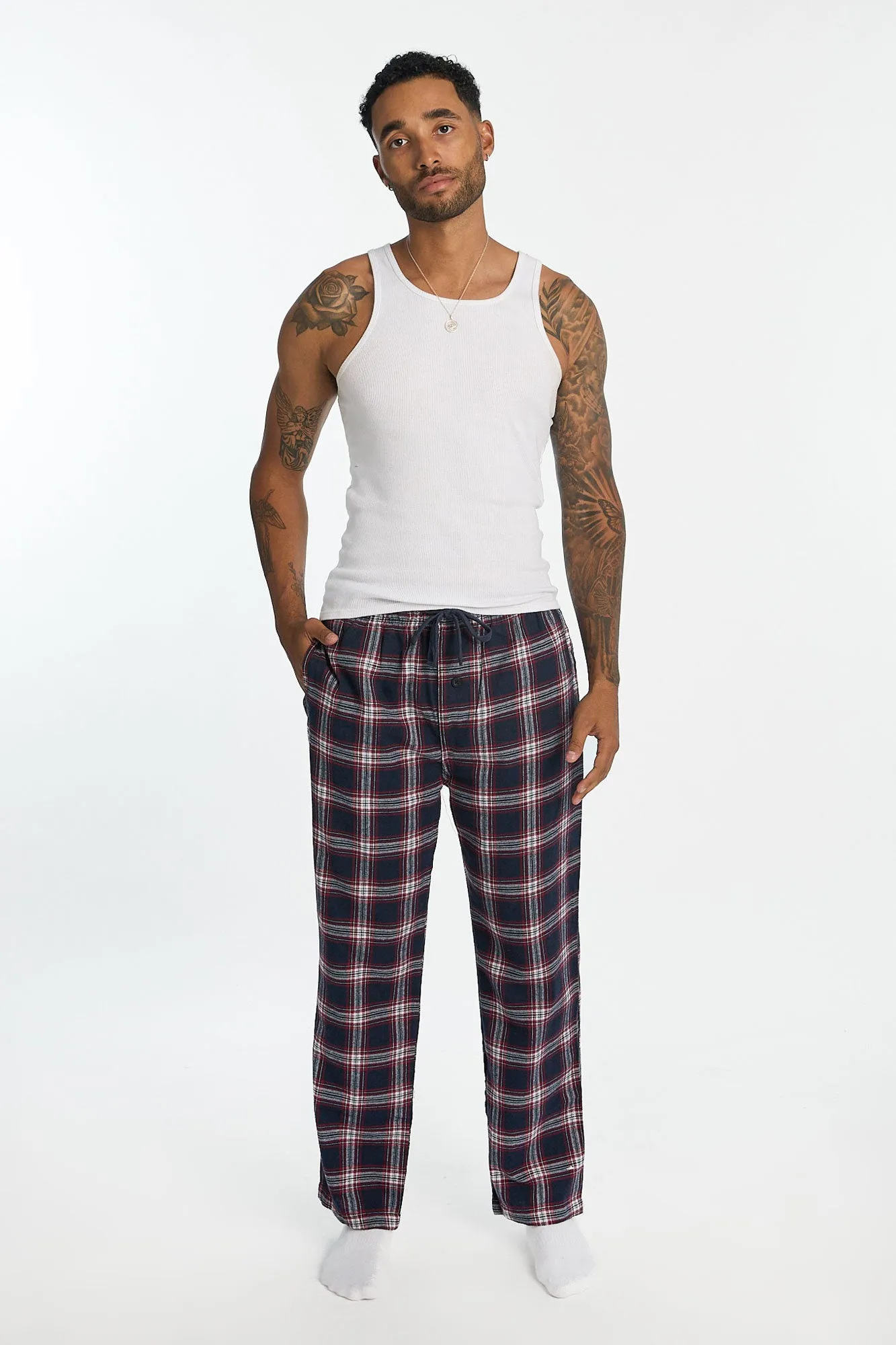 Check Plaid Classic Pajama Pants sold by Bluenotes product image thumbnail 4