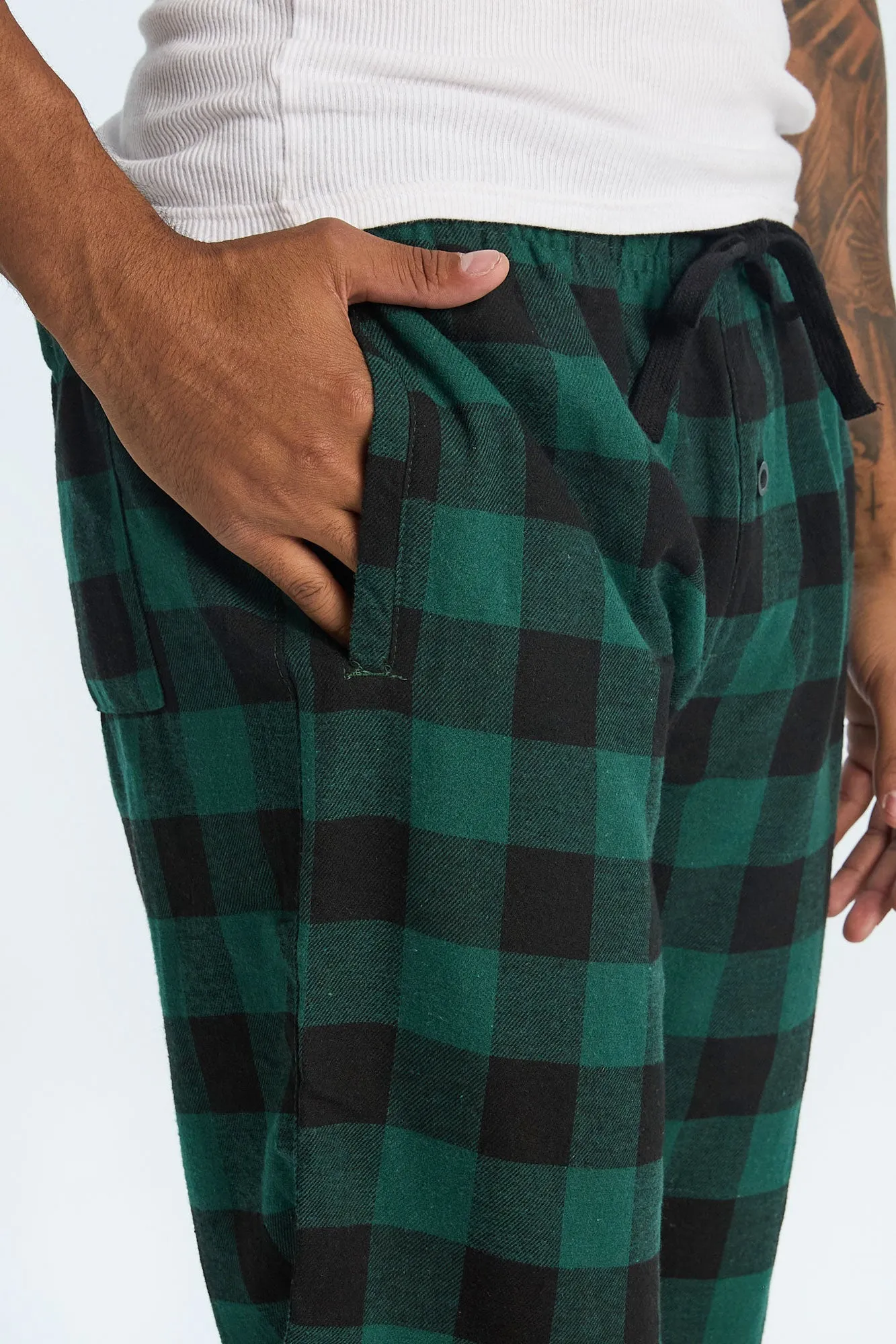 Check Plaid Classic Pajama Pants sold by Bluenotes product image thumbnail 2