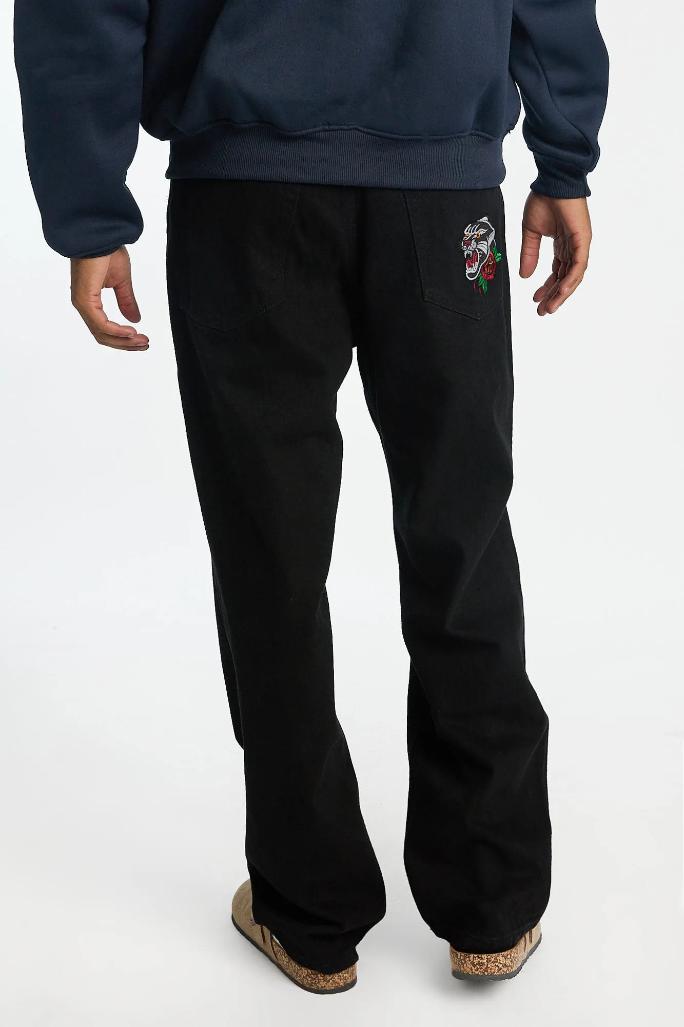 Embroidered Baggy Jeans sold by Bluenotes product image thumbnail 4