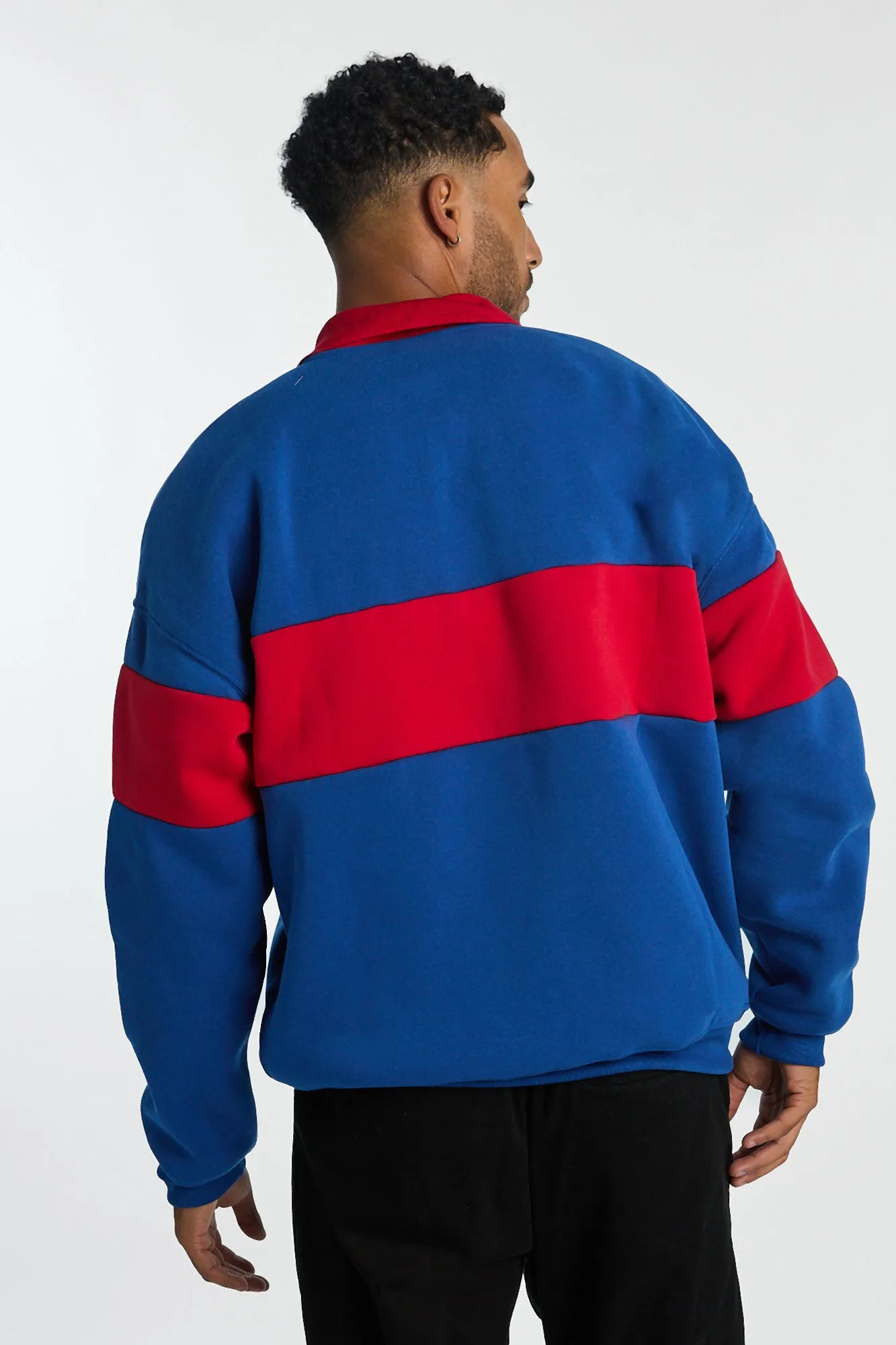 Barcelona Football Club Colour Block Polo Sweatshirt sold by Bluenotes product image thumbnail 3