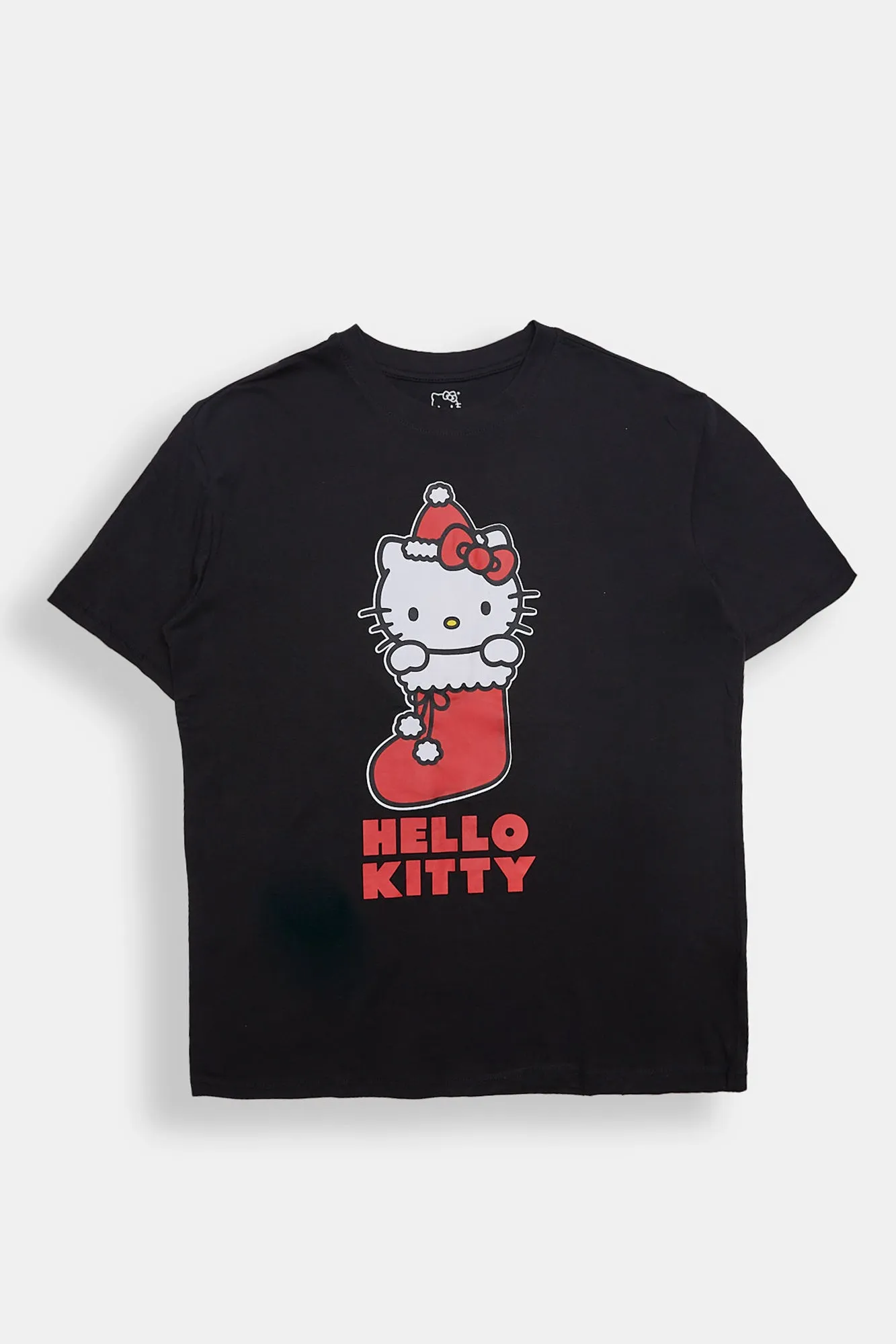 Hello Kitty Stocking Graphic Boyfriend Tee sold by Bluenotes