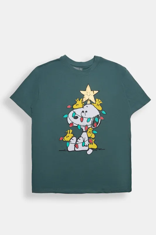 Peanuts Snoopy Star Graphic Boyfriend Tee sold by Bluenotes