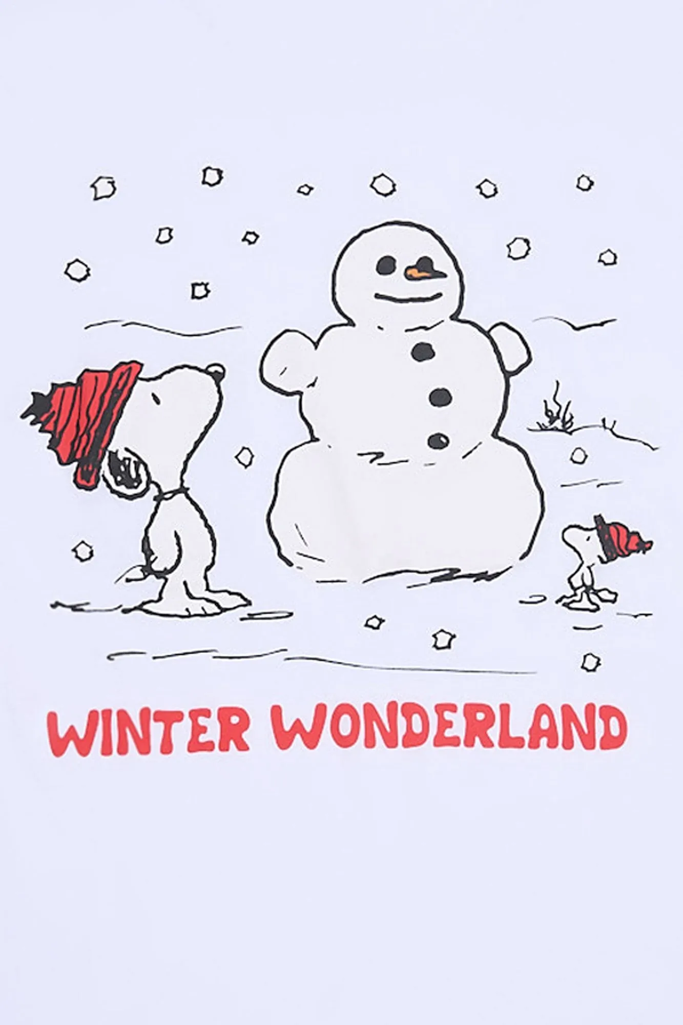 Peanuts Snoopy Winter Wonderland Graphic Boyfriend Tee sold by Bluenotes product image thumbnail 2
