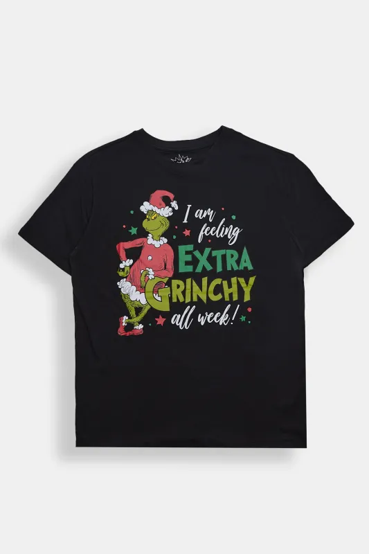 Extra Grinch Graphic Boyfriend Tee sold by Bluenotes