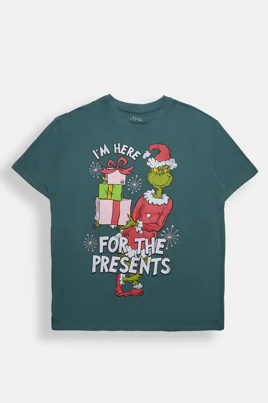The Grinch Presents Graphic Boyfriend Tee sold by Bluenotes