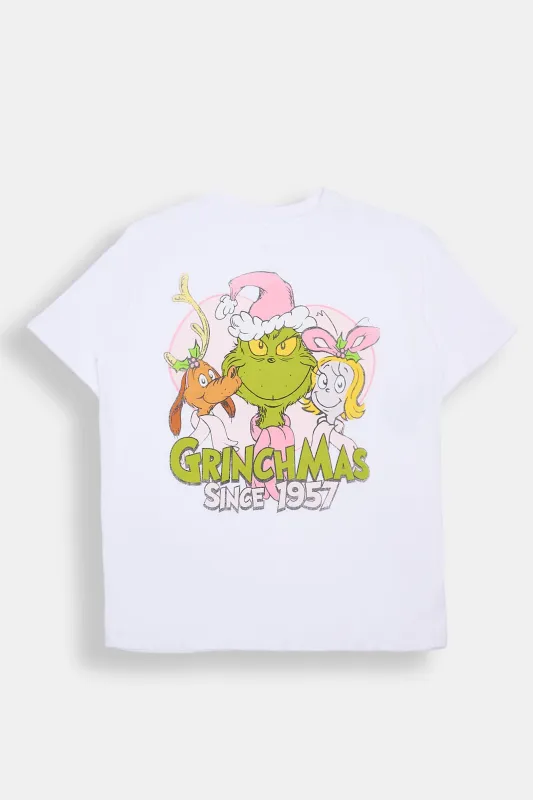 Grinchmas 1957 Graphic Boyfriend Tee sold by Bluenotes