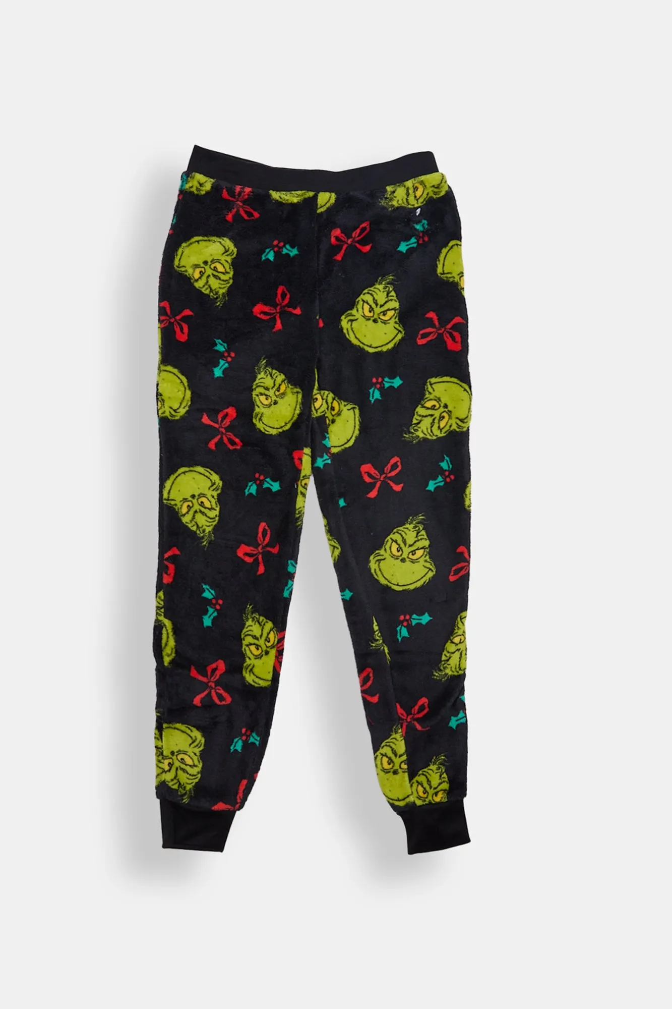 Girls' The Grinch Bow Plush Pajama Jogger sold by Bluenotes