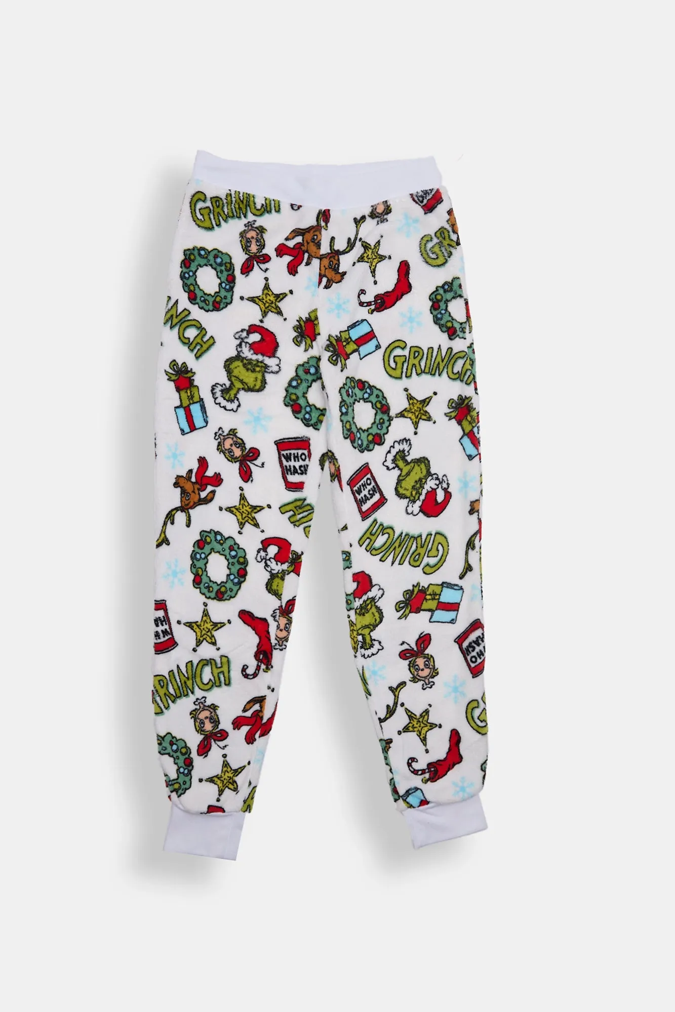 Girls' The Grinch Who Plush Pajama Jogger sold by Bluenotes