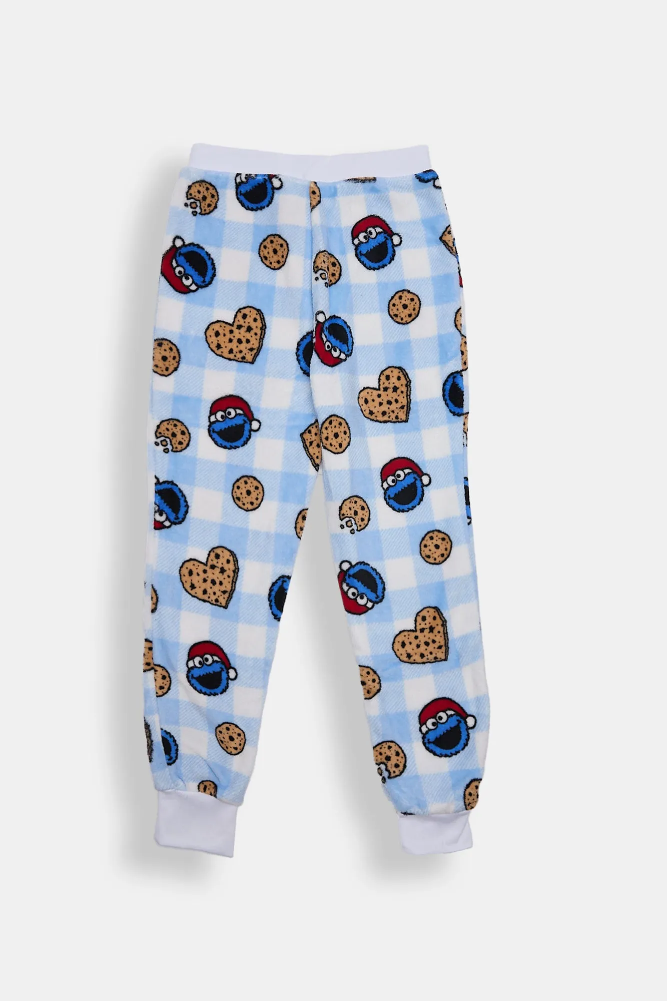 Girls' Sesame Street Cookie Monster Plush Pajama Jogger sold by Bluenotes product image thumbnail 2