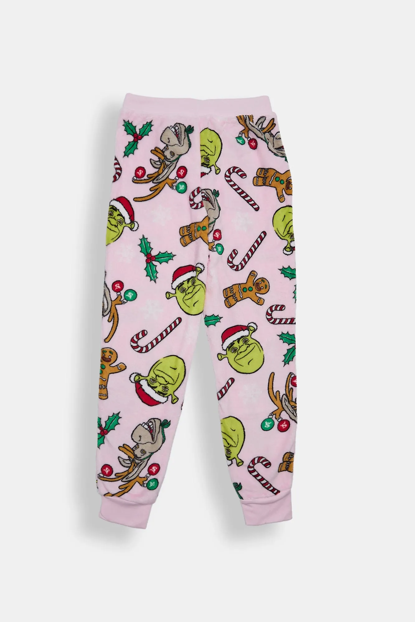 Girls' Shrek Holiday Plush Pajama Jogger sold by Bluenotes product image thumbnail 2