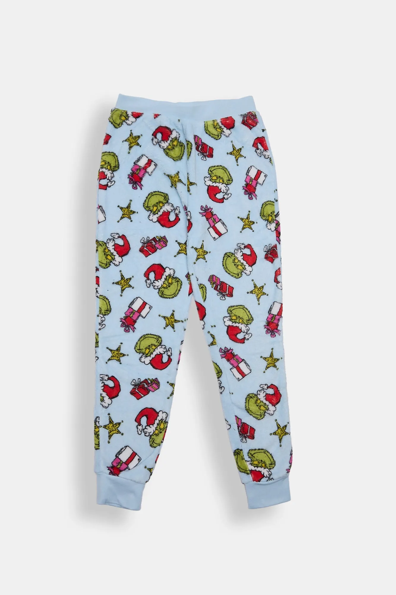 Girls' The Grinch Gift Plush Pajama Jogger sold by Bluenotes