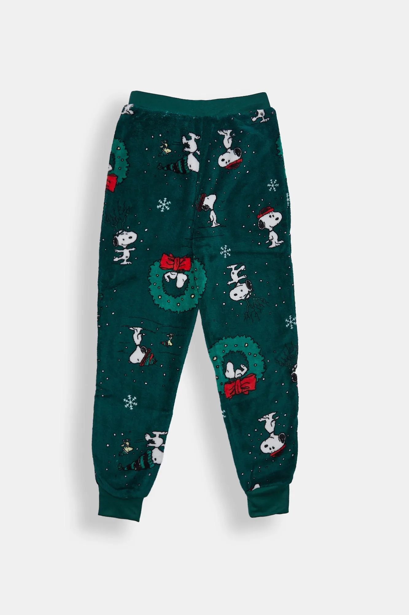 Girls' Peanuts Snoopy Christmas Plush Pajama Jogger sold by Bluenotes product image thumbnail 2