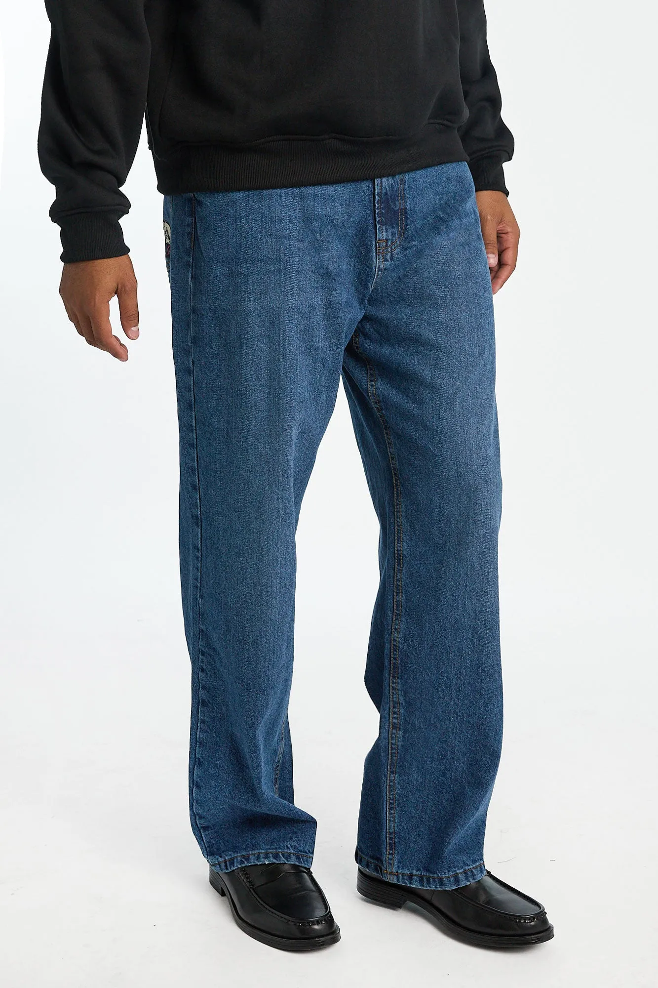 Embroidered Baggy Jeans sold by Bluenotes product image thumbnail 2