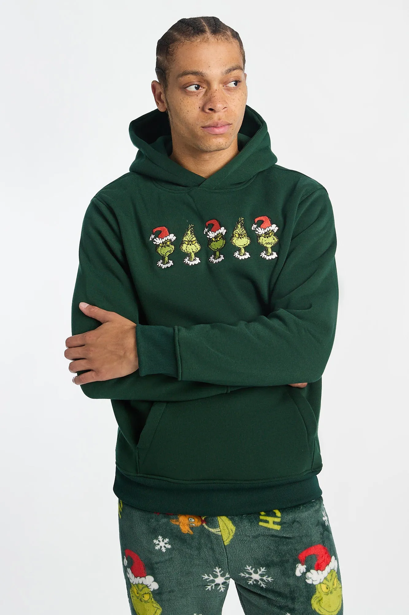The Grinch Multi Face Graphic Hoodie sold by Bluenotes