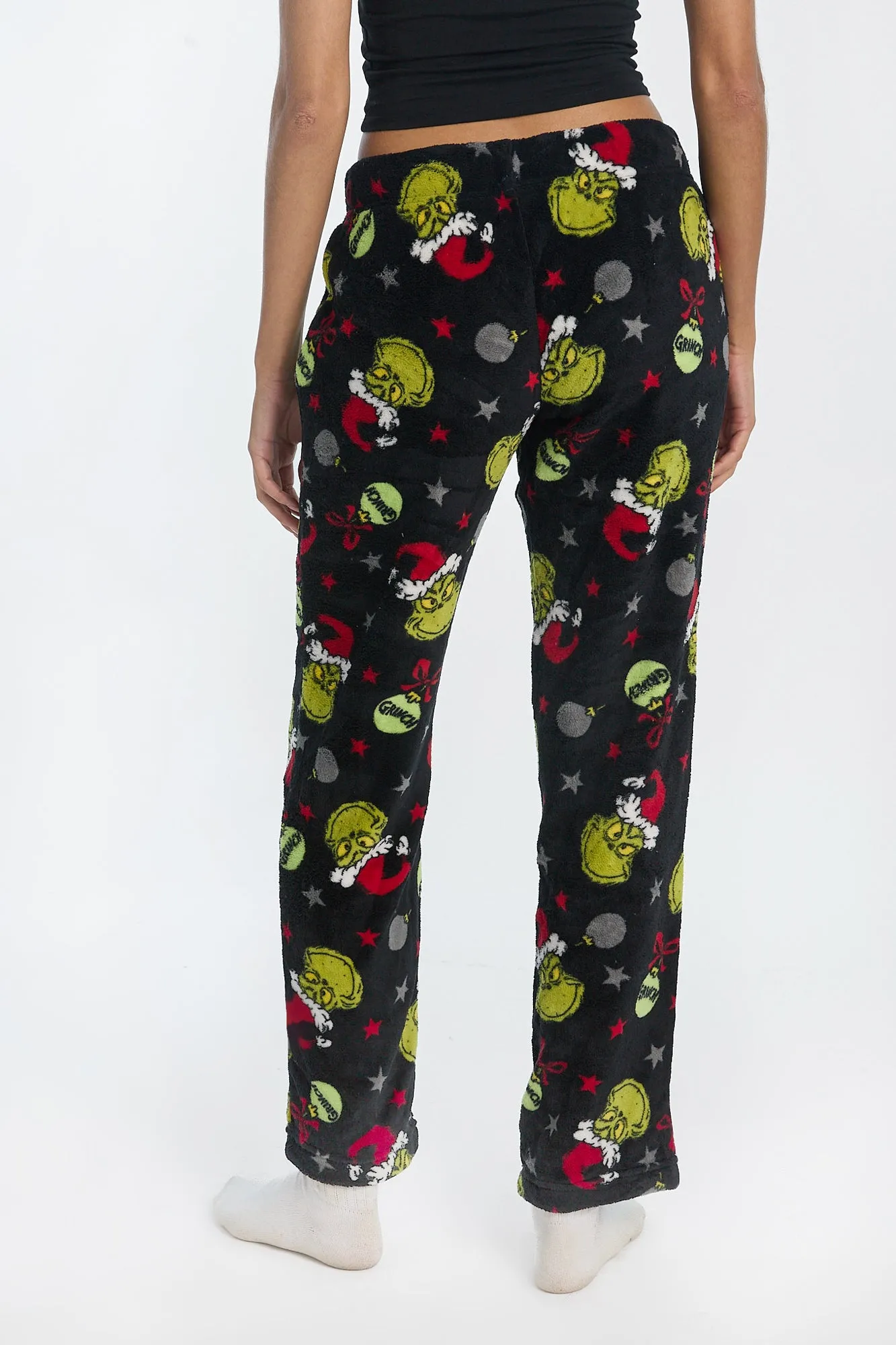 The Grinch Ornaments Plush Pajama Pants sold by Bluenotes product image thumbnail 3