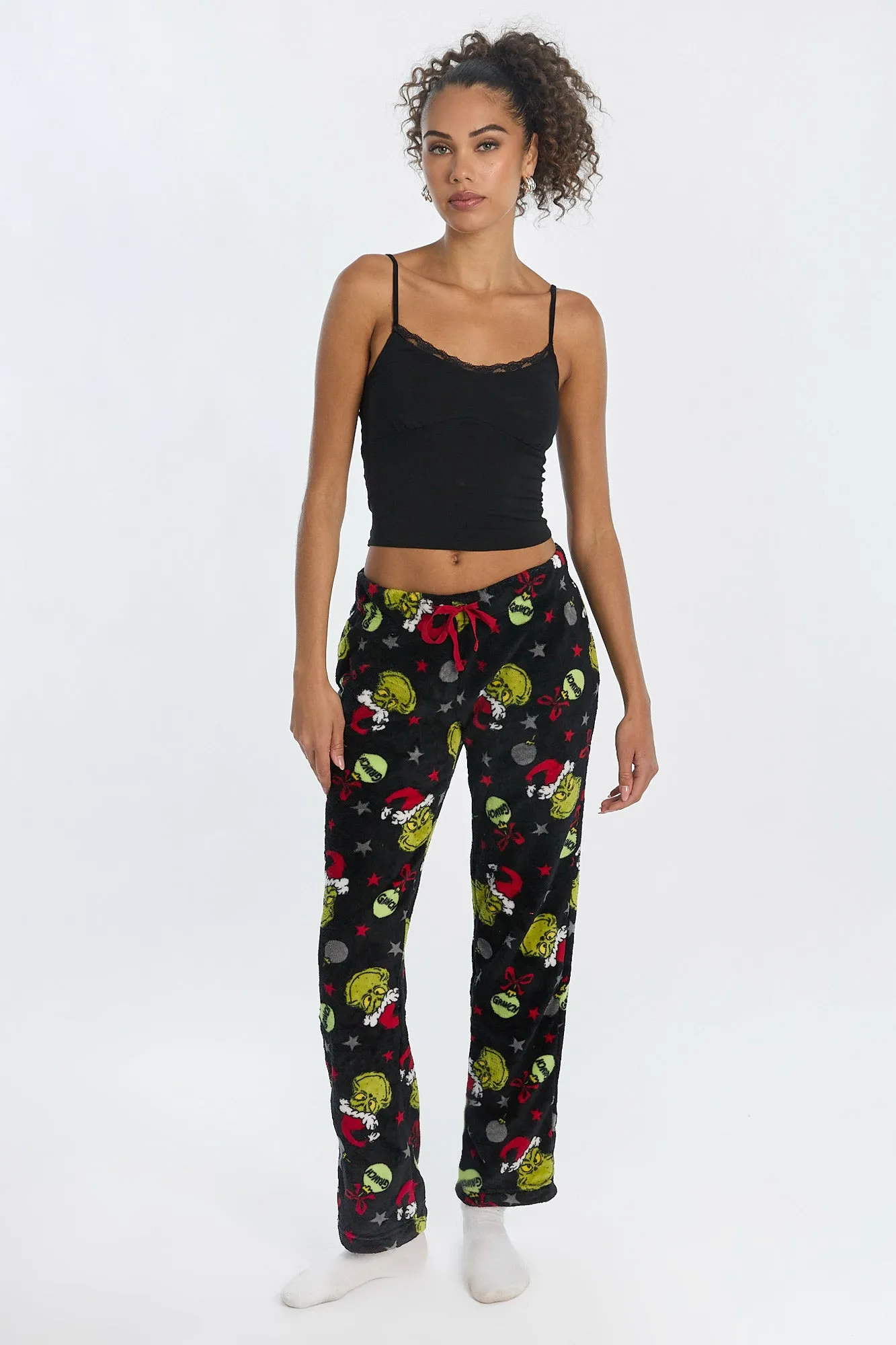 The Grinch Ornaments Plush Pajama Pants sold by Bluenotes product image thumbnail 4