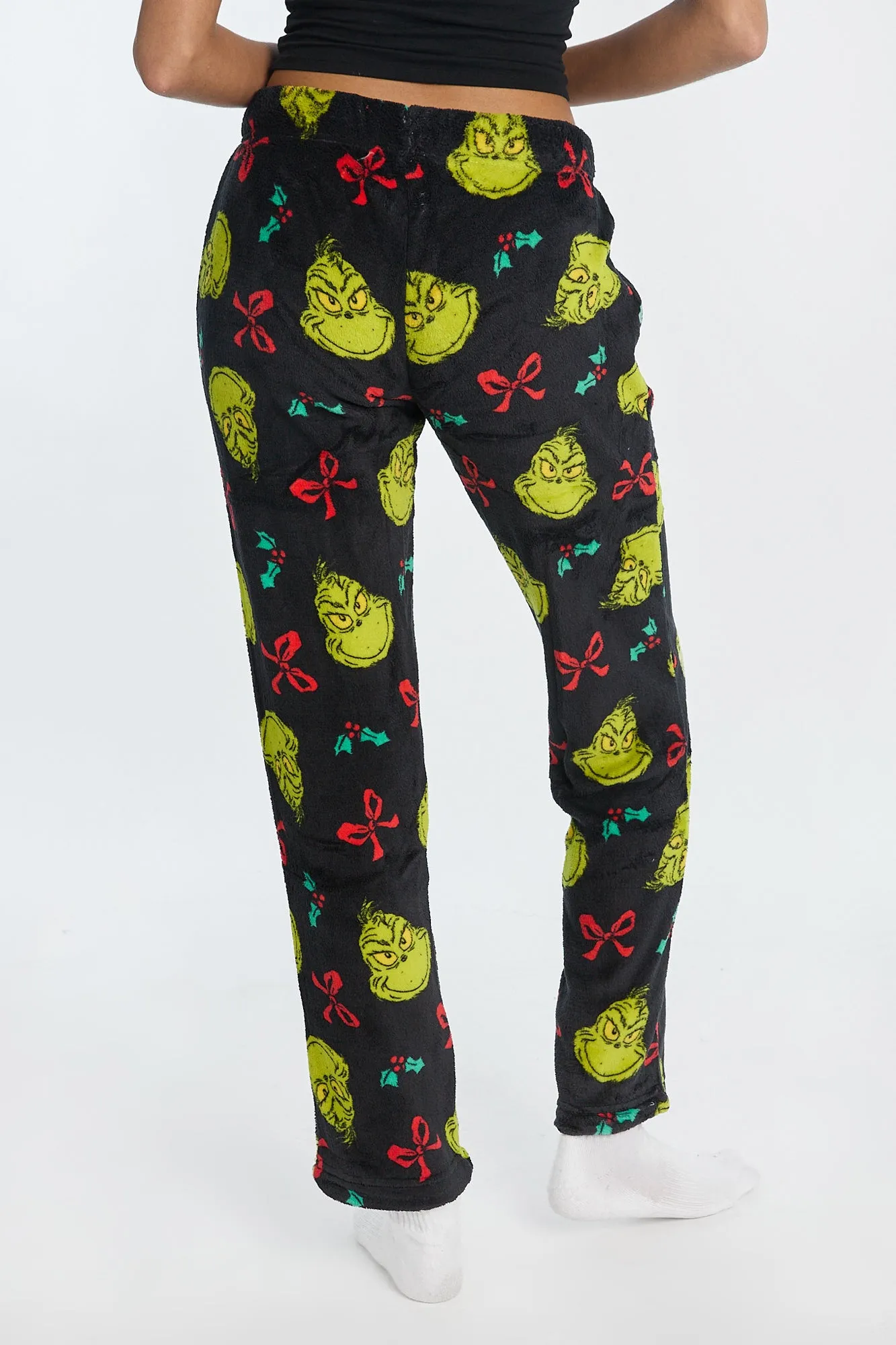 The Grinch Bow Plush Pajama Pants sold by Bluenotes product image thumbnail 3