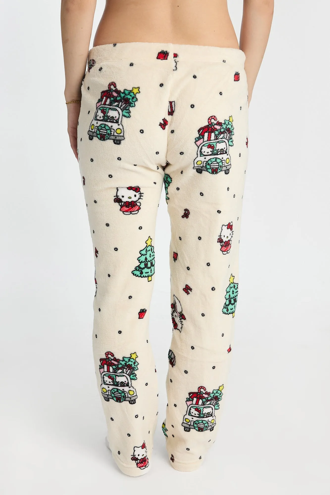 Hello Kitty Christmas Tree Plush Pajama Pants sold by Bluenotes product image thumbnail 3