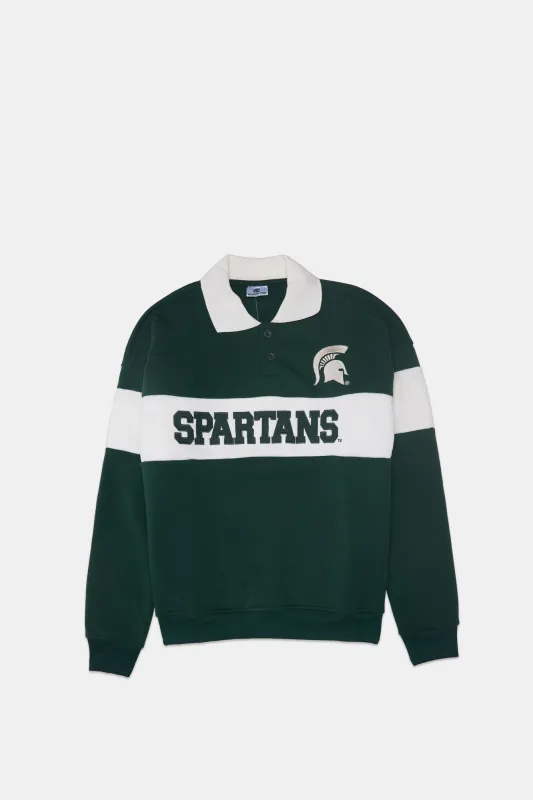 Boys' Michigan Spartans Colour Block Polo Sweatshirt sold by Bluenotes