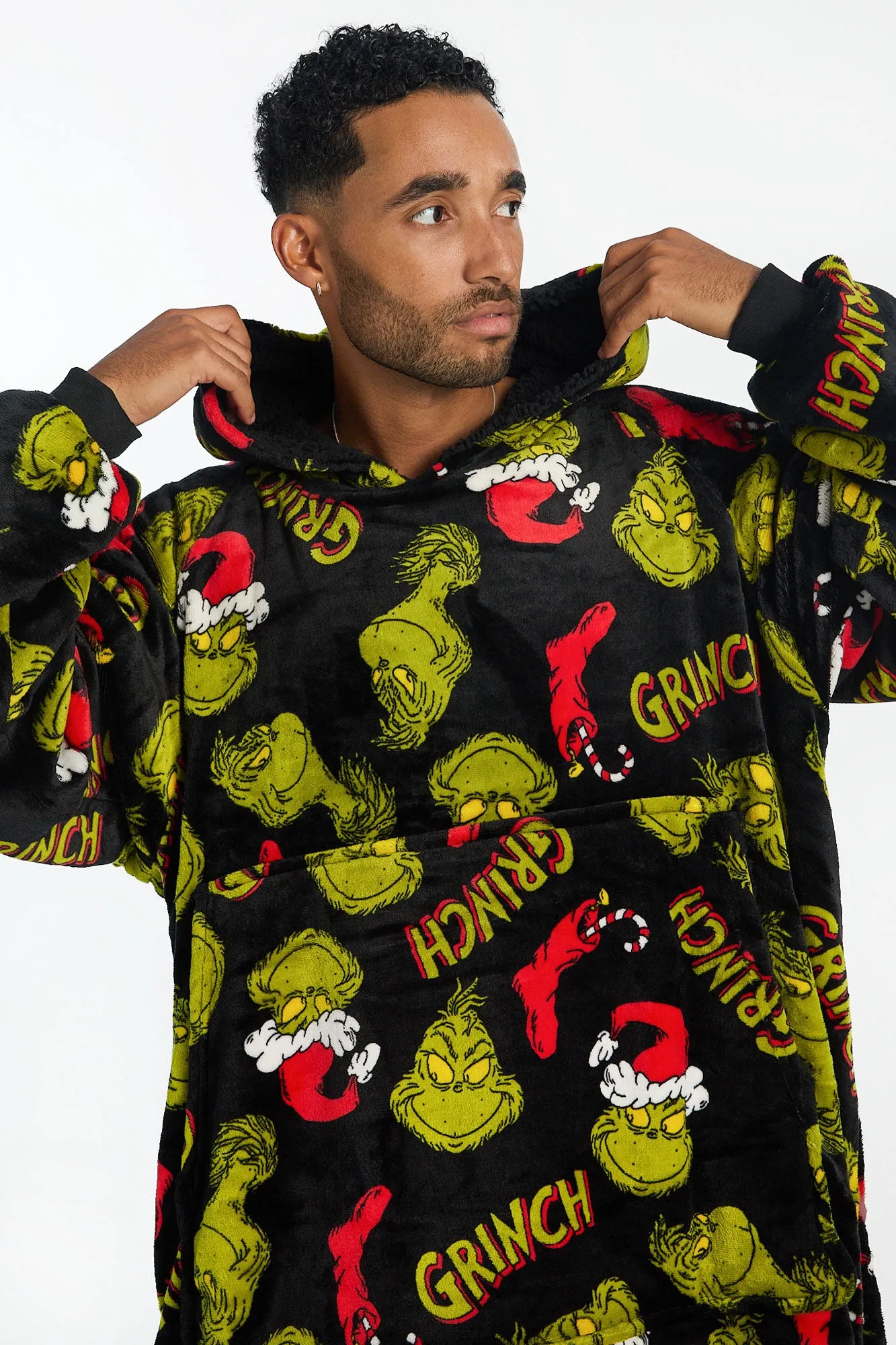 The Grinch Printed Oversized Blanket Hoodie sold by Bluenotes product image thumbnail 2