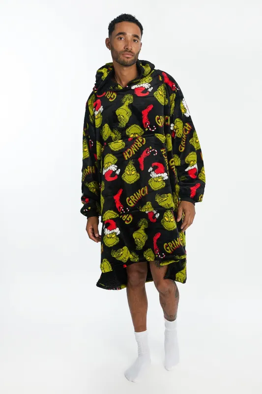The Grinch Printed Oversized Blanket Hoodie sold by Bluenotes