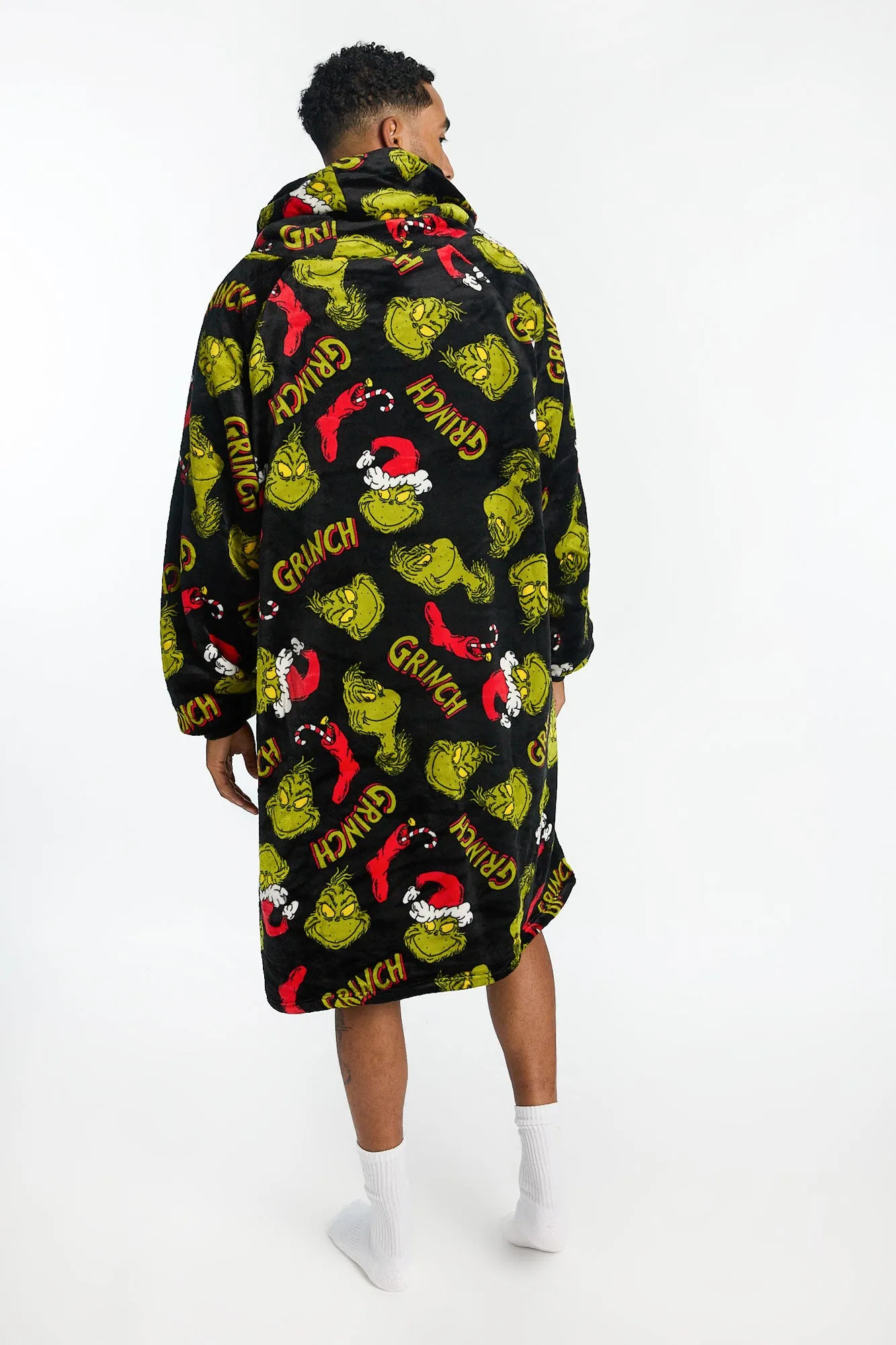 The Grinch Printed Oversized Blanket Hoodie sold by Bluenotes product image thumbnail 3