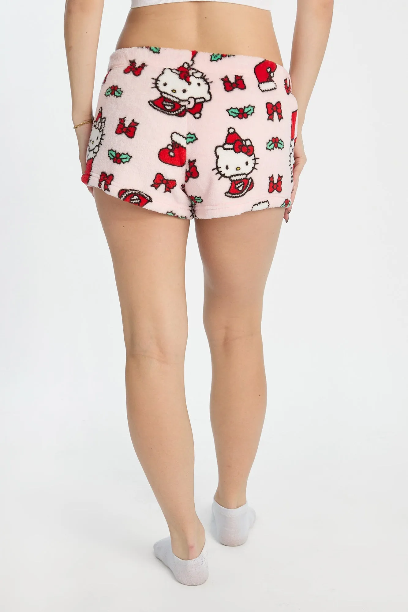 Hello Kitty Stocking Plush Pajama Shorts sold by Bluenotes product image thumbnail 3