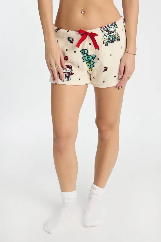 Hello Kitty Tree Plush Pajama Shorts sold by Bluenotes