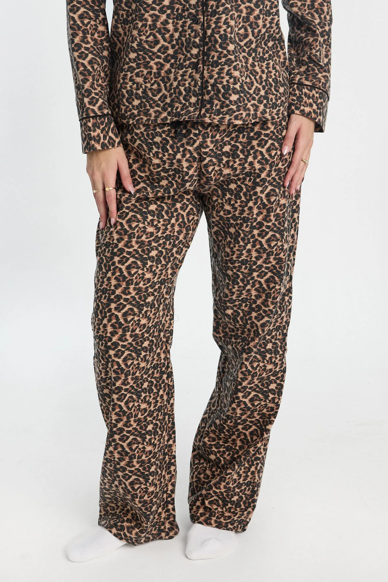 Flannel Wide Leg Pajama Pants sold by Bluenotes product image thumbnail 2