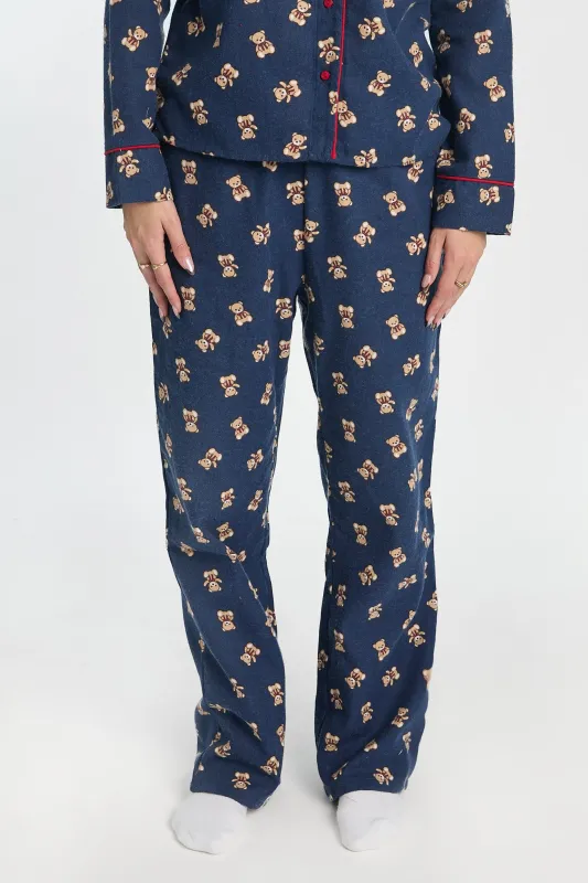 Flannel Wide Leg Pajama Pants sold by Bluenotes