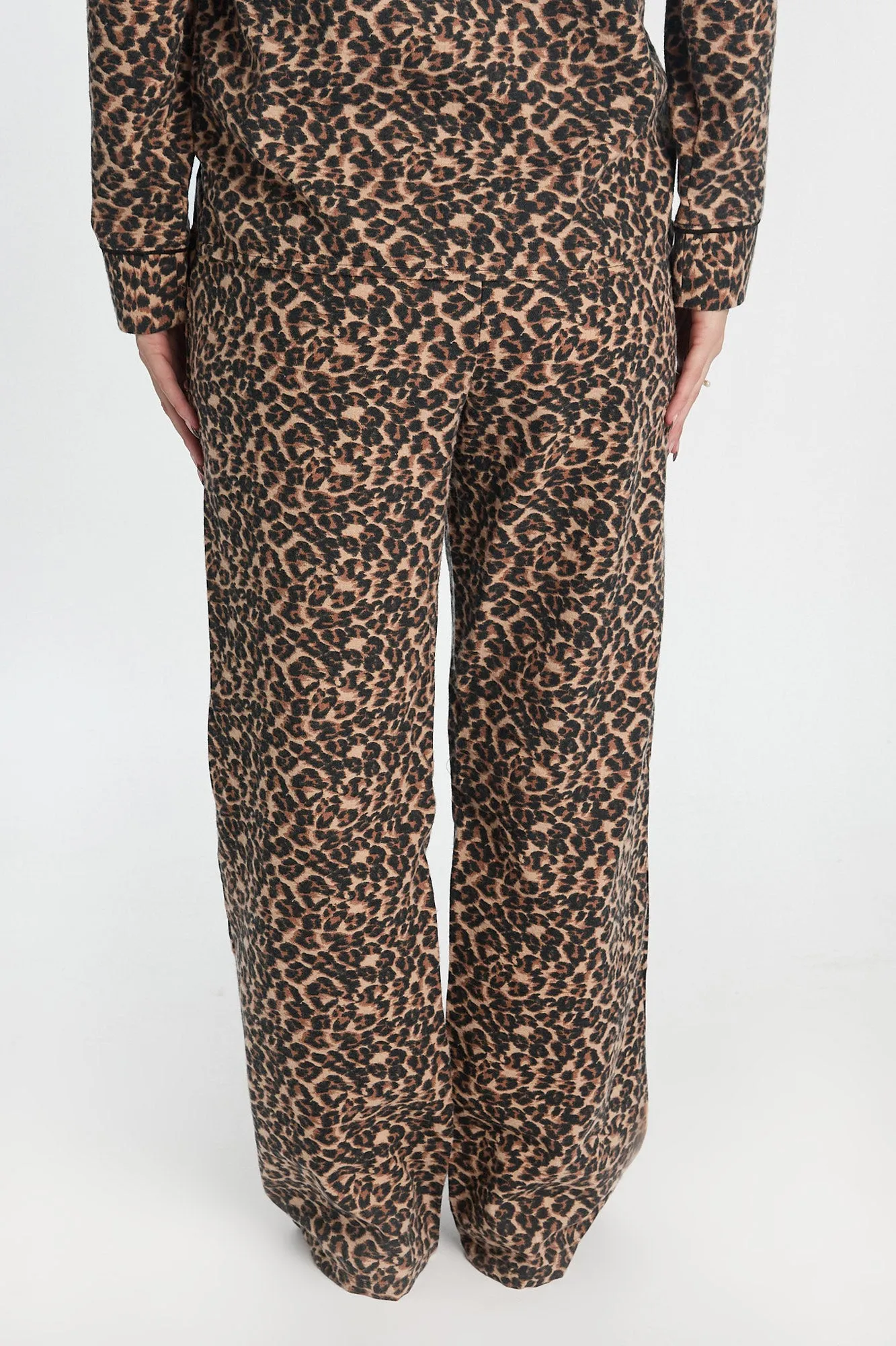 Flannel Wide Leg Pajama Pants sold by Bluenotes product image thumbnail 4