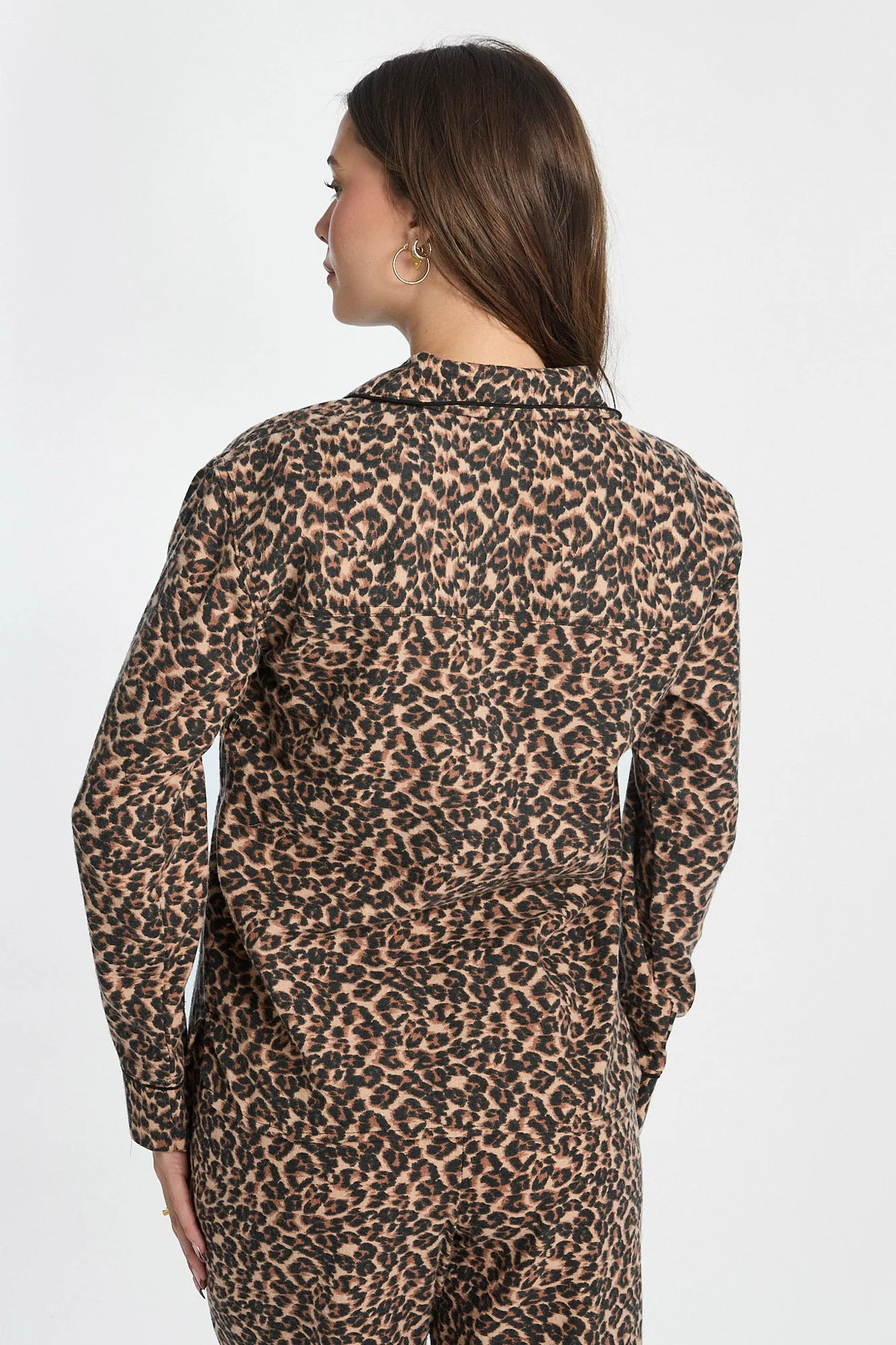 Flannel Button-Up Pajama Shirt sold by Bluenotes product image thumbnail 4